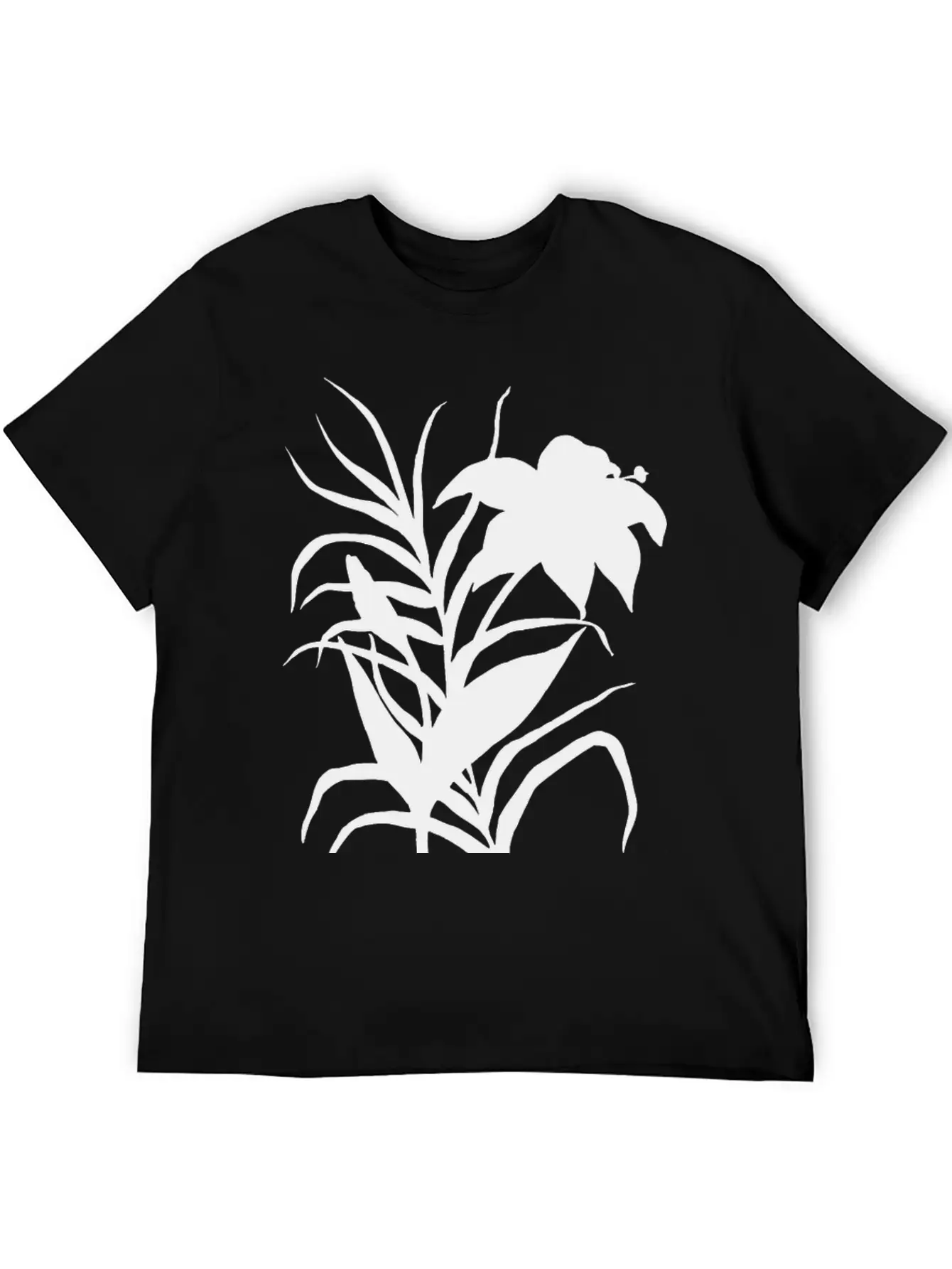 Flower 3 (silhouette) Stylish Everyday T-Shirt – Unisex Basic Cotton Tee
