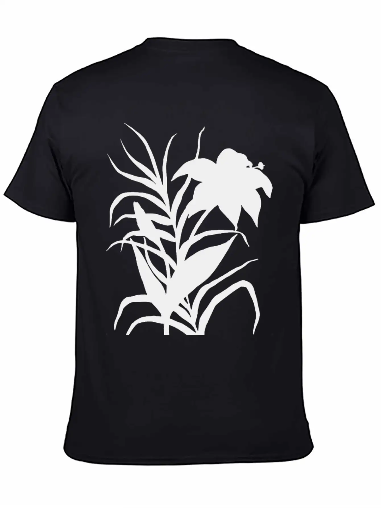 Flower 3 (silhouette) Stylish Everyday T-Shirt – Unisex Basic Cotton Tee