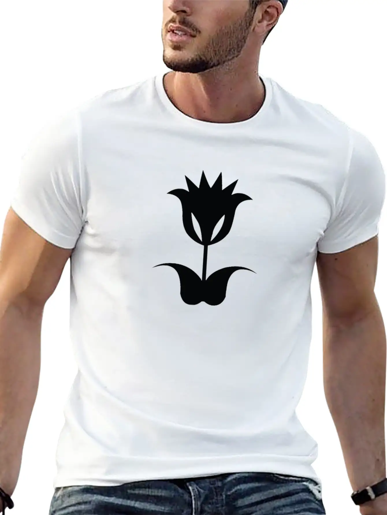 Flower And Floral Symbol Basic Graphic T-Shirt – Daily Comfort In Soft Cotton