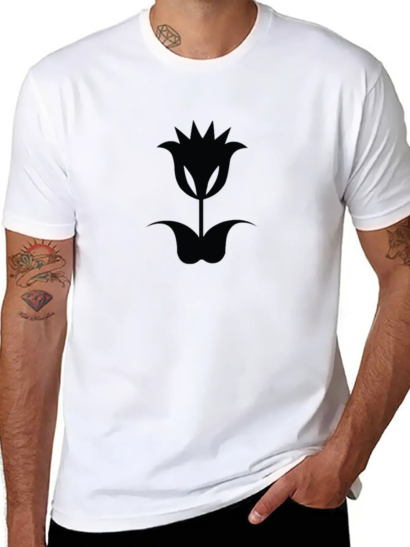 Flower And Floral Symbol Basic Graphic T-Shirt – Daily Comfort In Soft Cotton