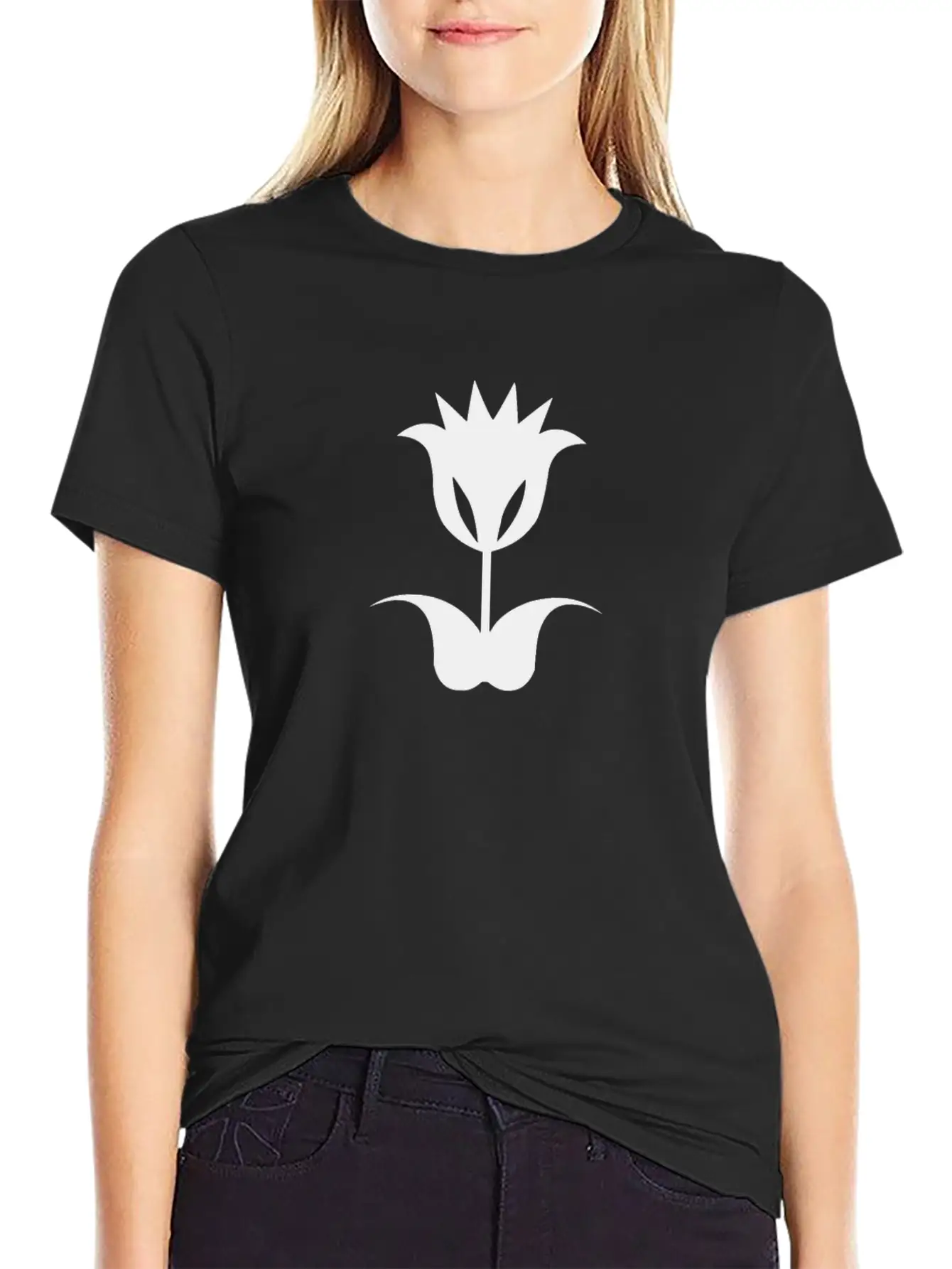 Flower And Floral Symbol Basic Graphic T-Shirt – Daily Comfort In Soft Cotton