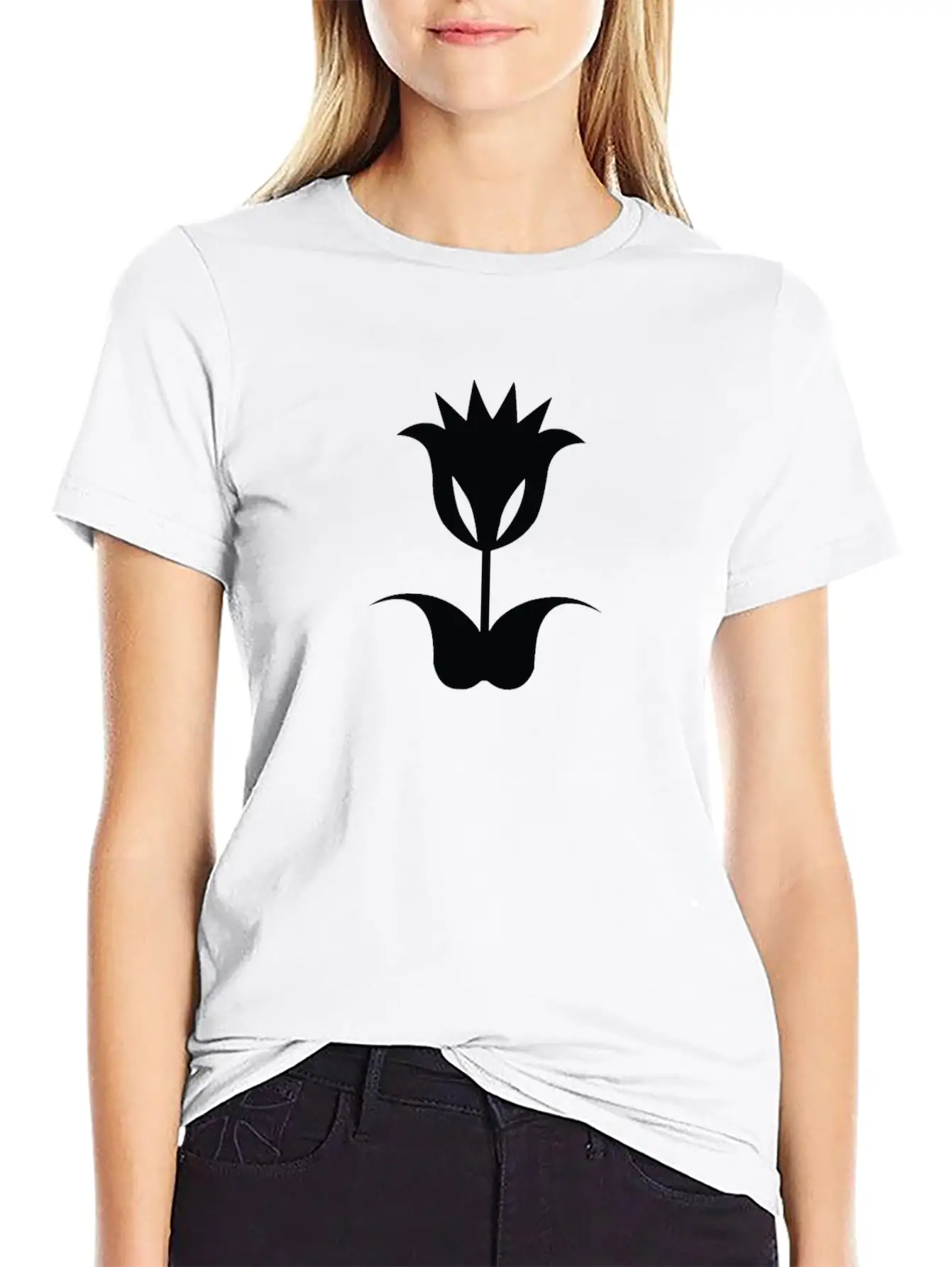 Flower And Floral Symbol Basic Graphic T-Shirt – Daily Comfort In Soft Cotton