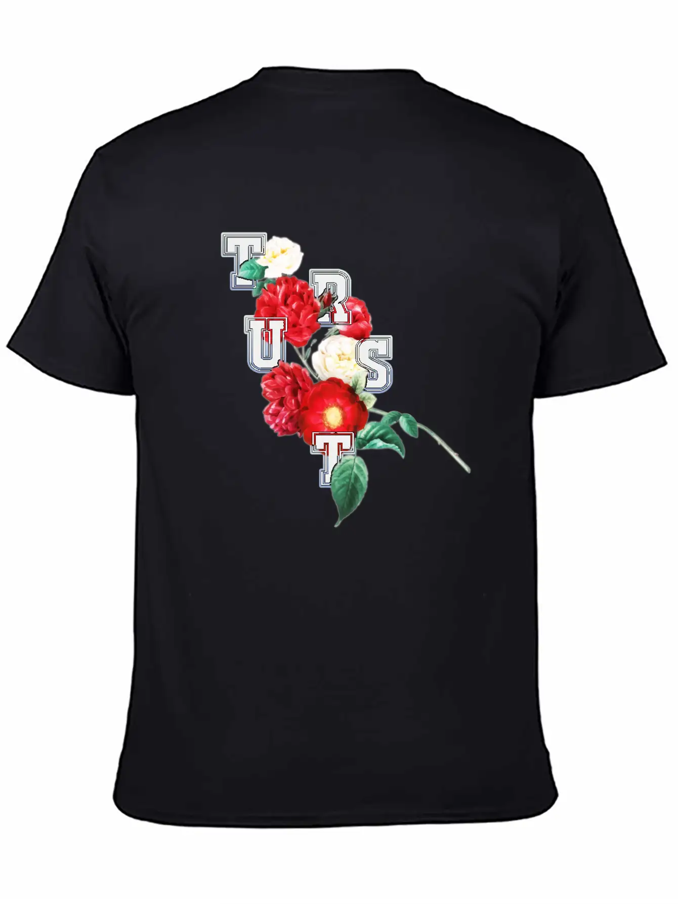 Flower And Trust Stylish Everyday T-Shirt – Unisex Basic Cotton Tee