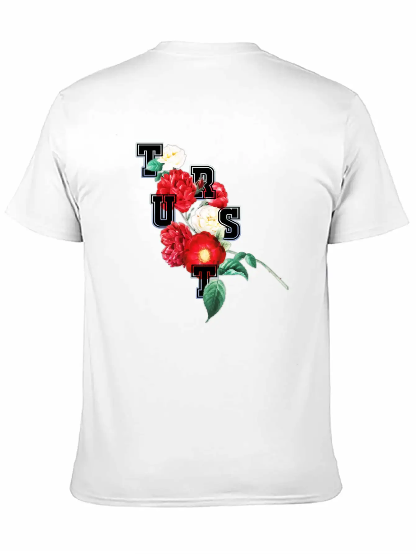 Flower And Trust Stylish Everyday T-Shirt – Unisex Basic Cotton Tee