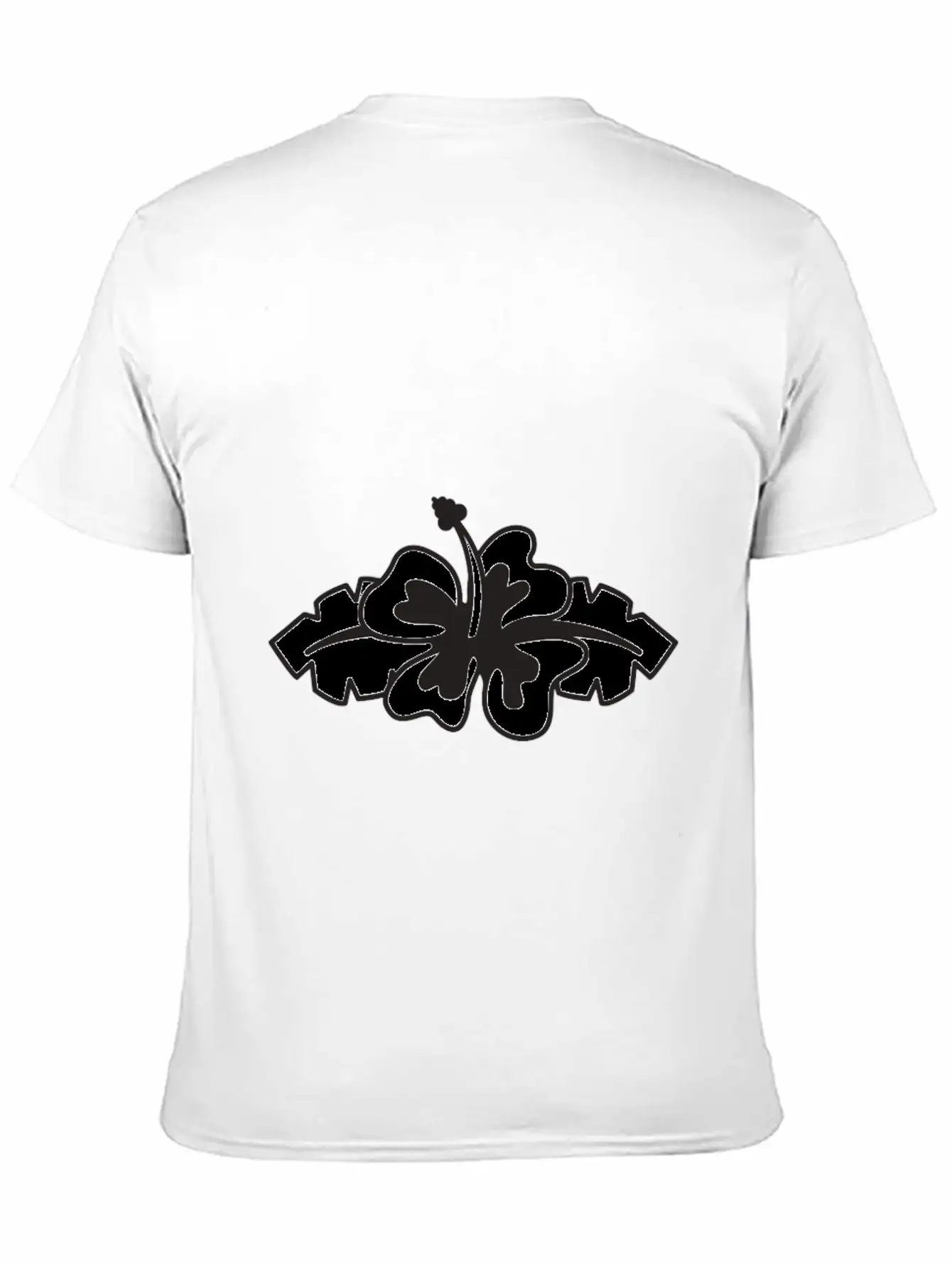 Flower Comfortable Minimalist Graphic Tee – Summer Style Essential