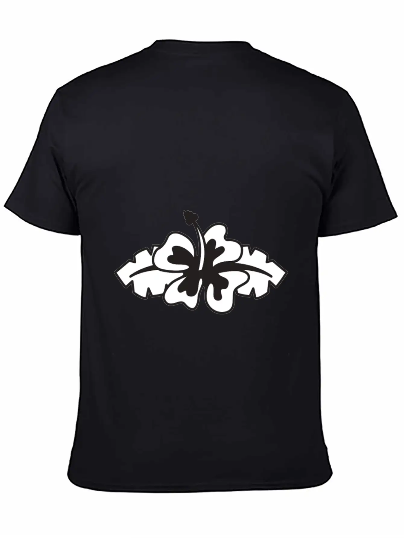 Flower Comfortable Minimalist Graphic Tee – Summer Style Essential