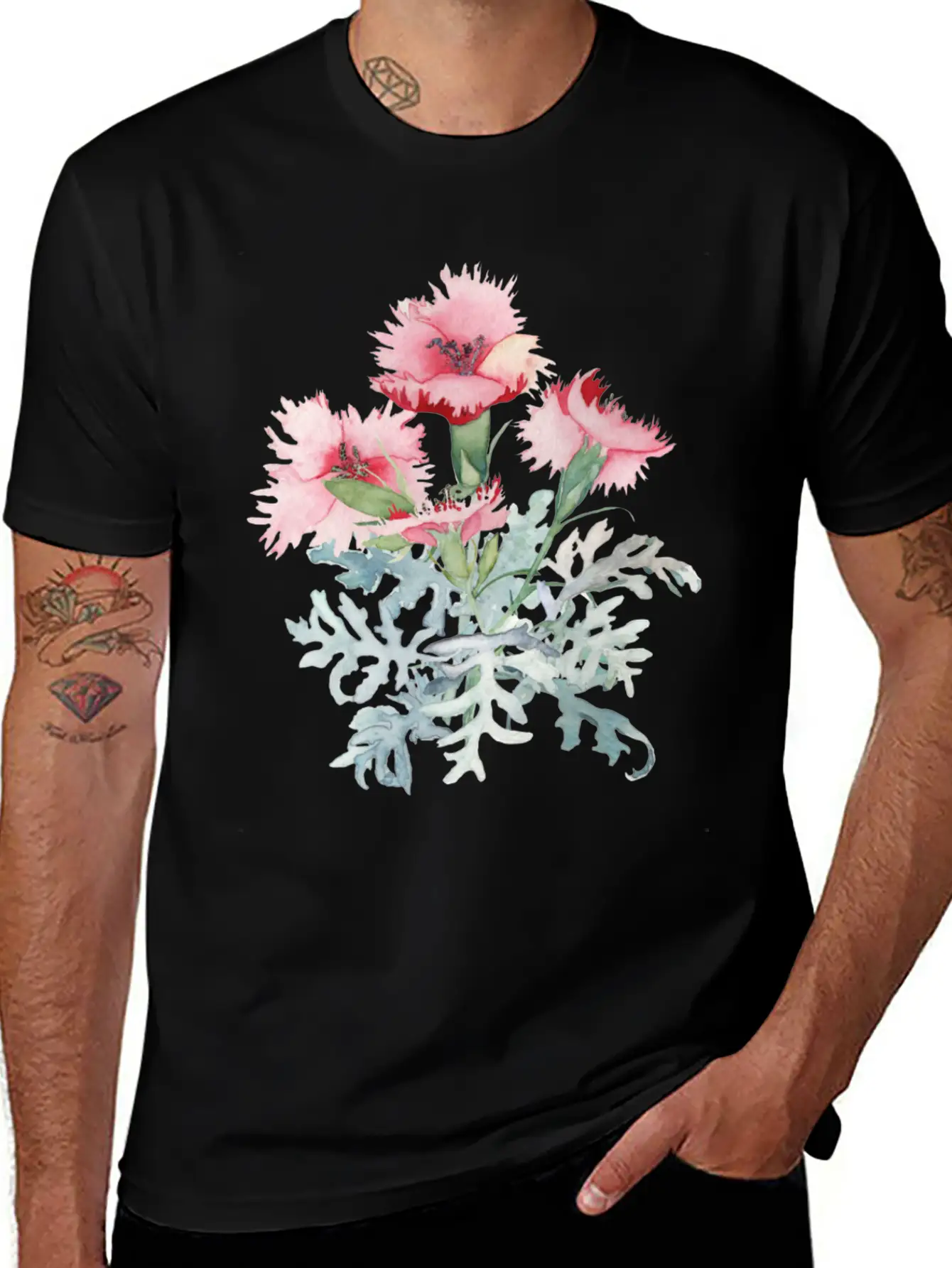 Flowers Essential Unisex Summer Tee – Soft Cotton Casual Fit