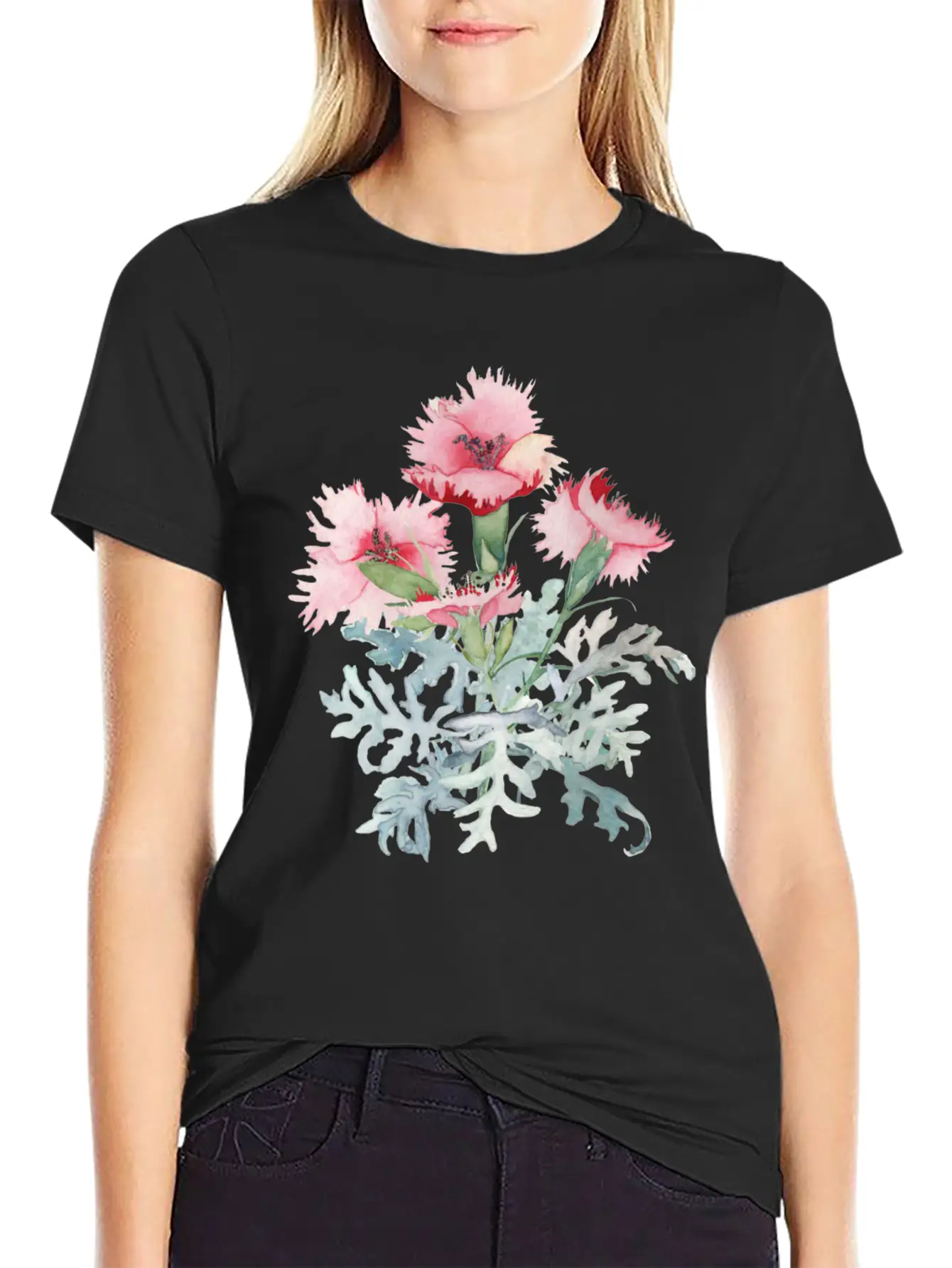 Flowers Essential Unisex Summer Tee – Soft Cotton Casual Fit