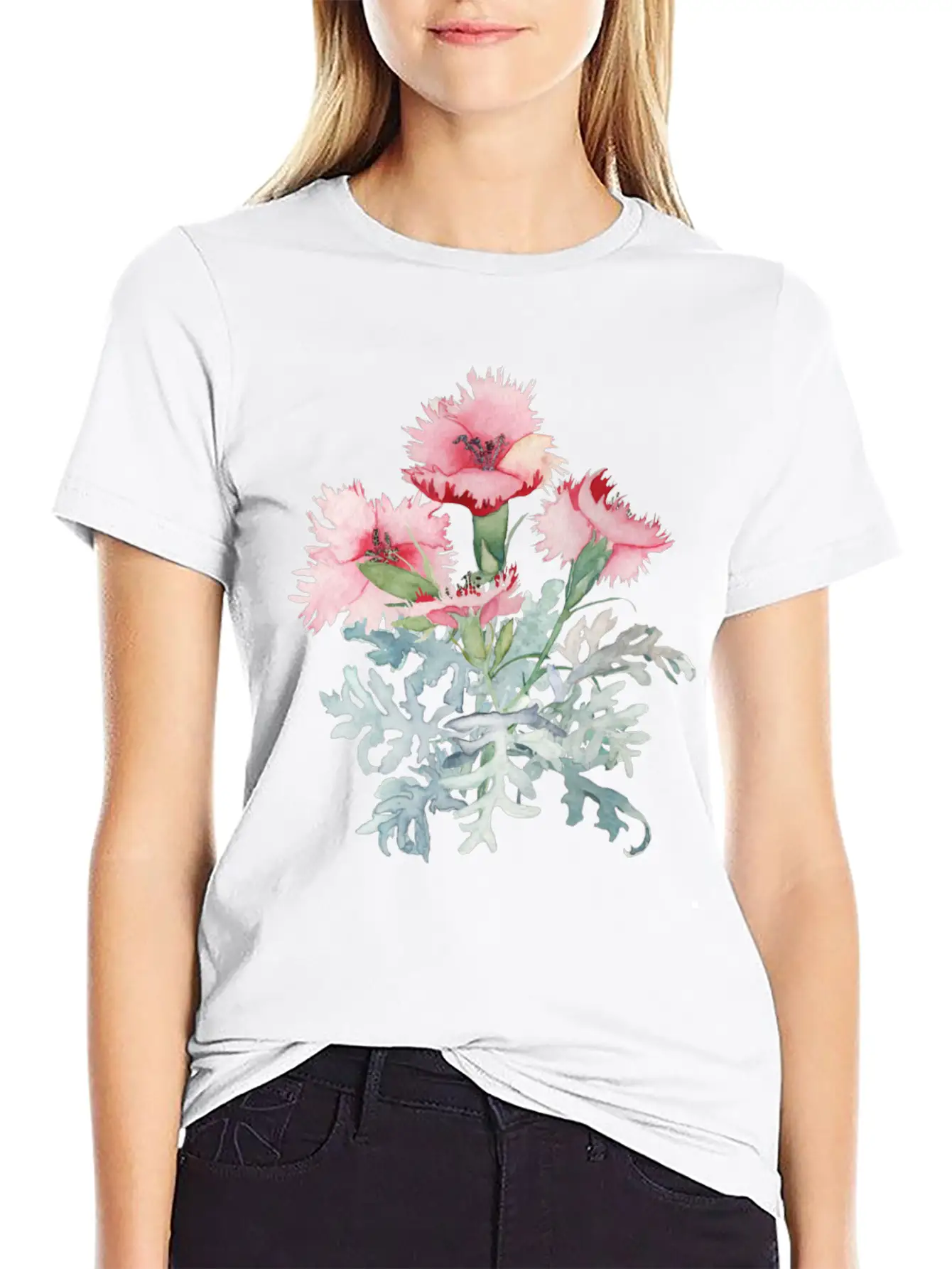 Flowers Essential Unisex Summer Tee – Soft Cotton Casual Fit