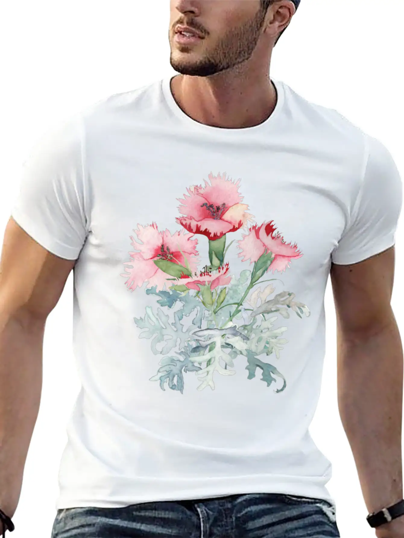 Flowers Essential Unisex Summer Tee – Soft Cotton Casual Fit