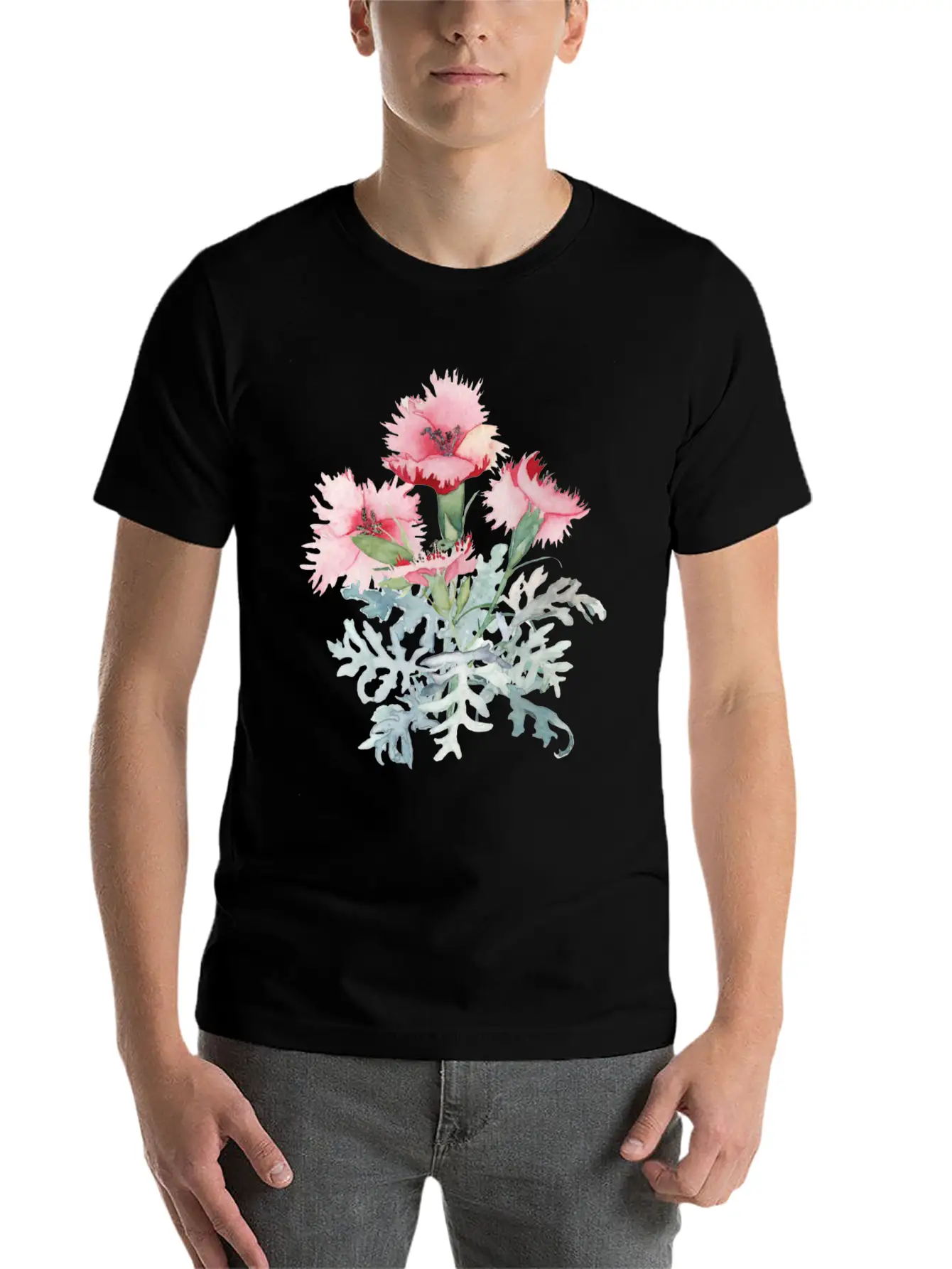 Flowers Essential Unisex Summer Tee – Soft Cotton Casual Fit