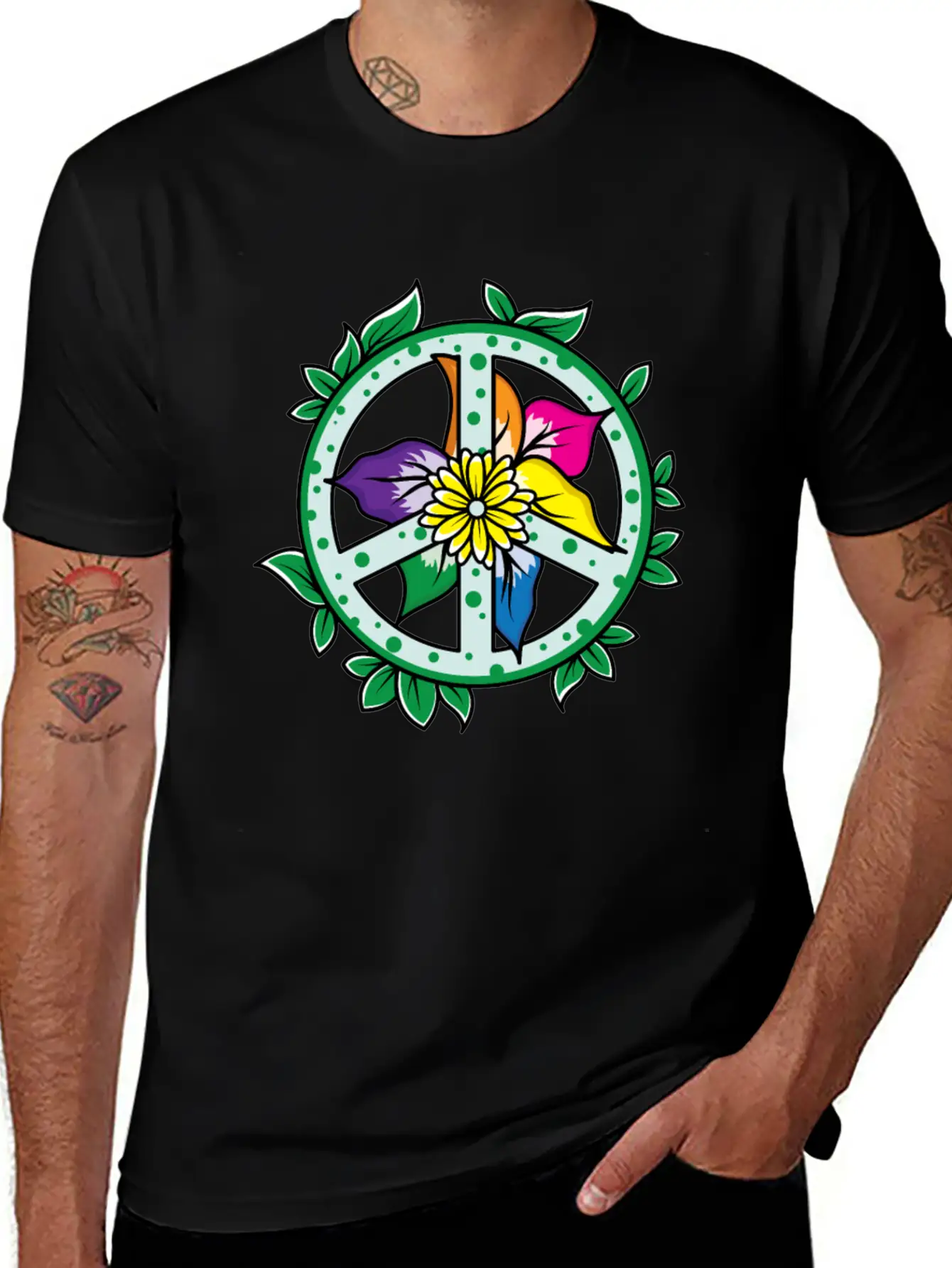 Flowers Leaves Flower Petals Garden Plants Peace Relaxed Everyday Tee – Lightweight And Durable Cotton