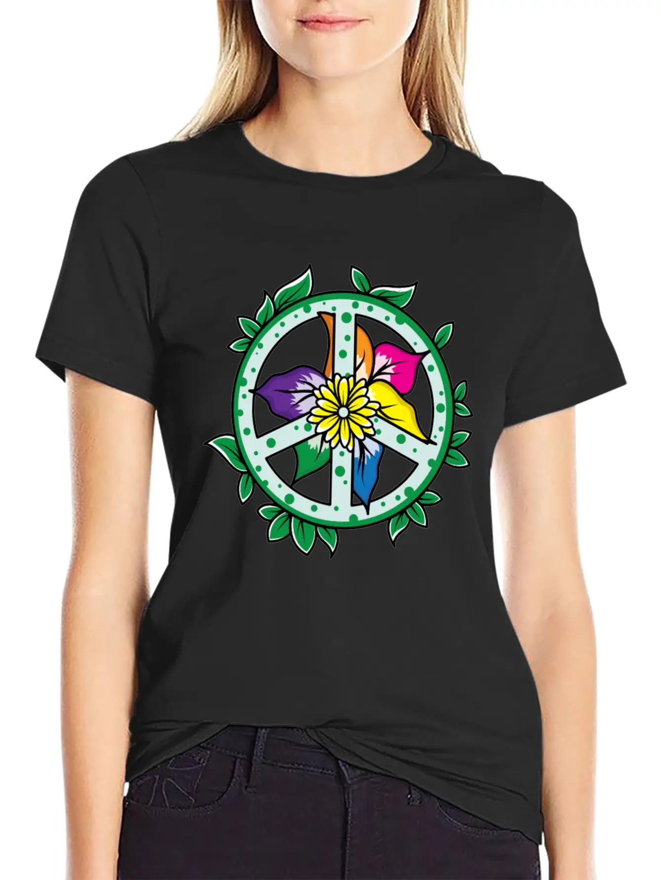 Flowers Leaves Flower Petals Garden Plants Peace Relaxed Everyday Tee – Lightweight And Durable Cotton