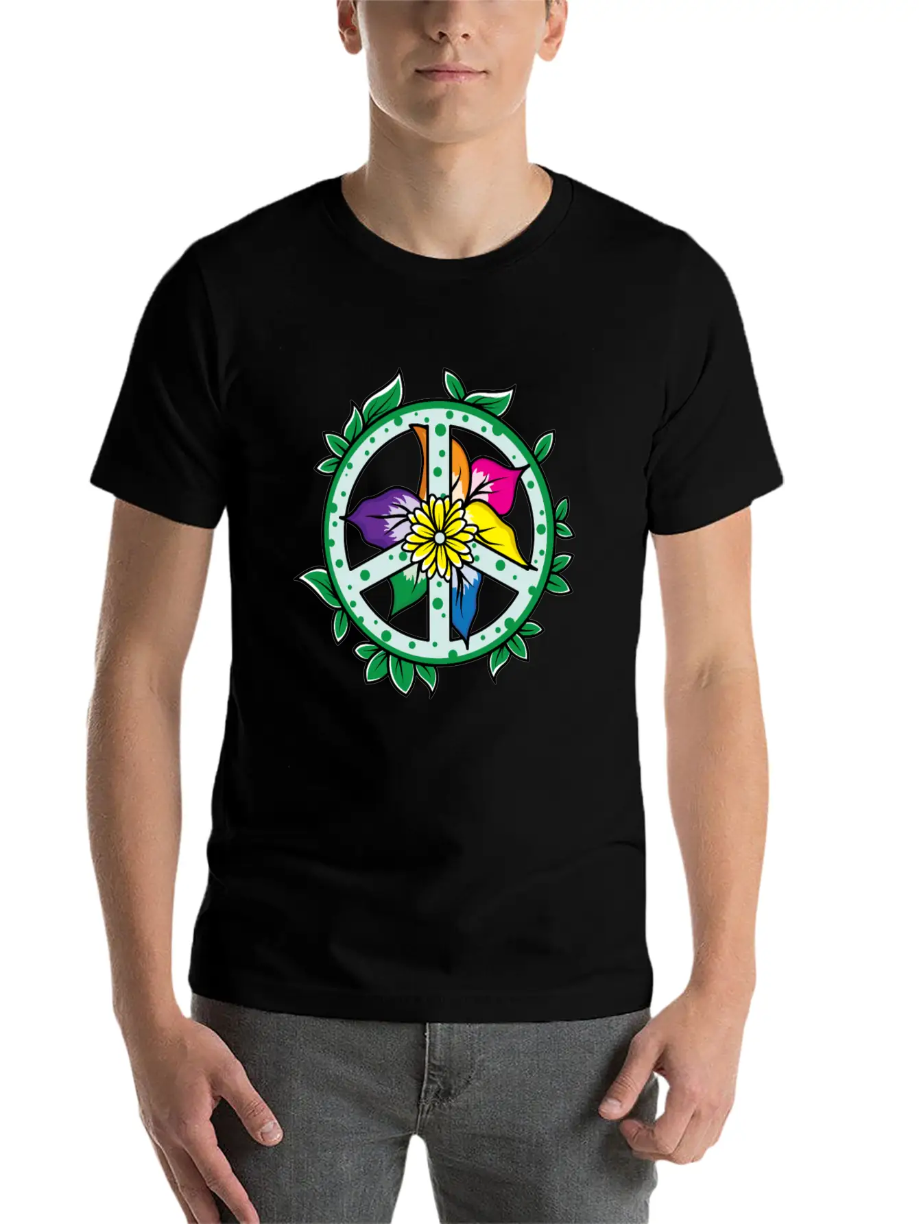 Flowers Leaves Flower Petals Garden Plants Peace Relaxed Everyday Tee – Lightweight And Durable Cotton