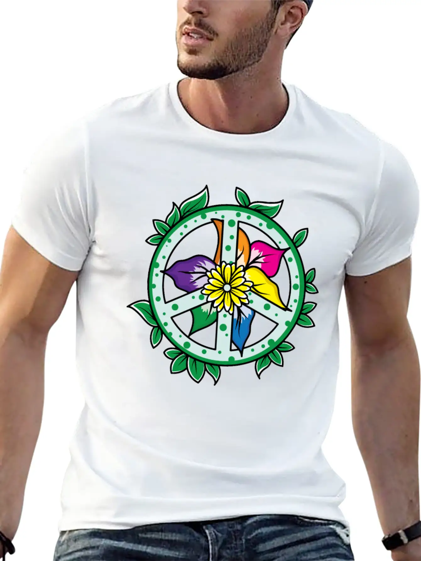 Flowers Leaves Flower Petals Garden Plants Peace Relaxed Everyday Tee – Lightweight And Durable Cotton