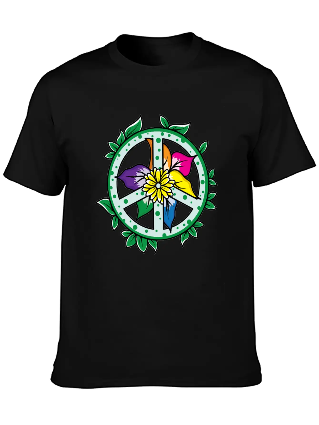 Flowers Leaves Flower Petals Garden Plants Peace Relaxed Everyday Tee – Lightweight And Durable Cotton
