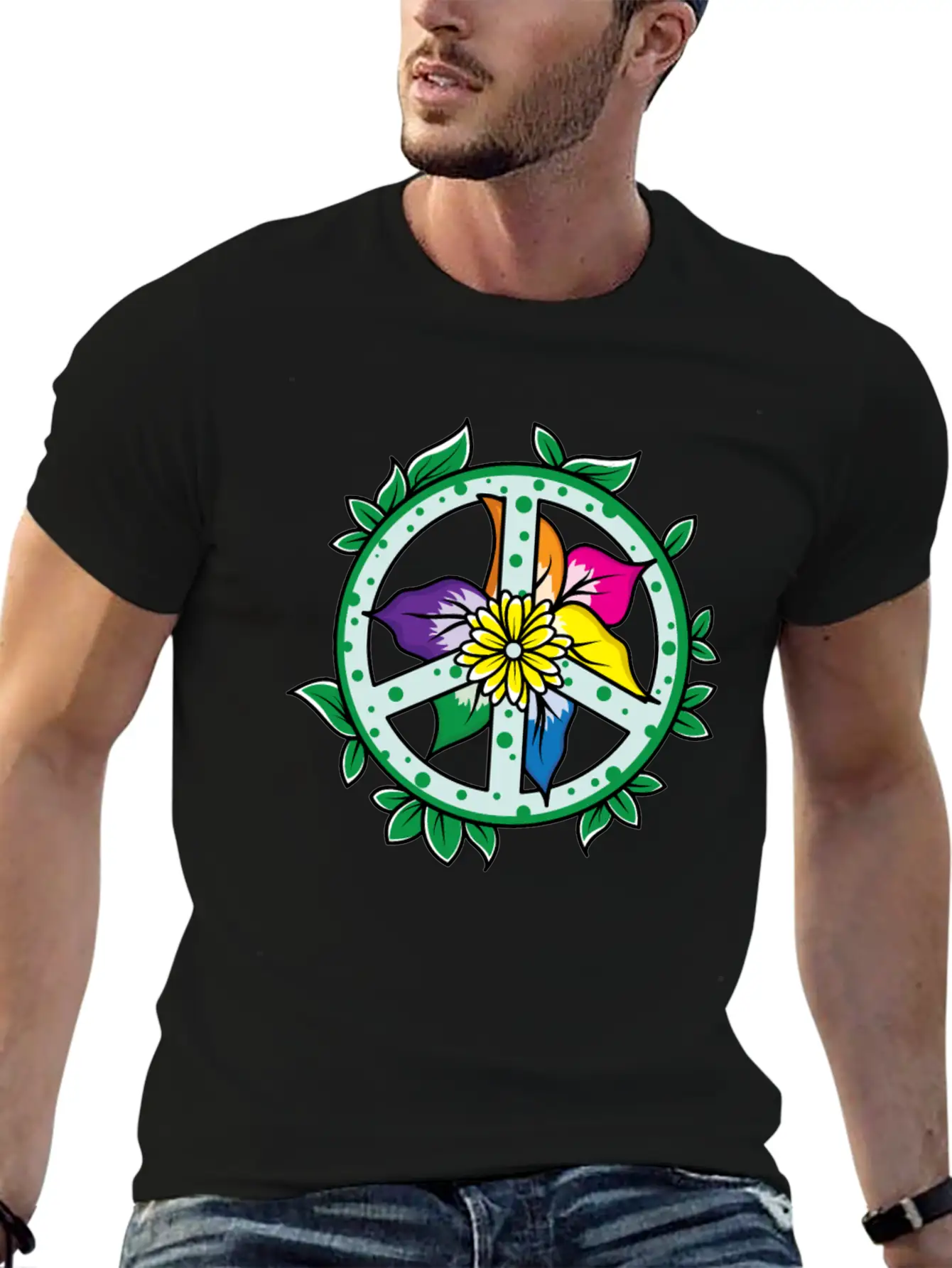 Flowers Leaves Flower Petals Garden Plants Peace Relaxed Everyday Tee – Lightweight And Durable Cotton