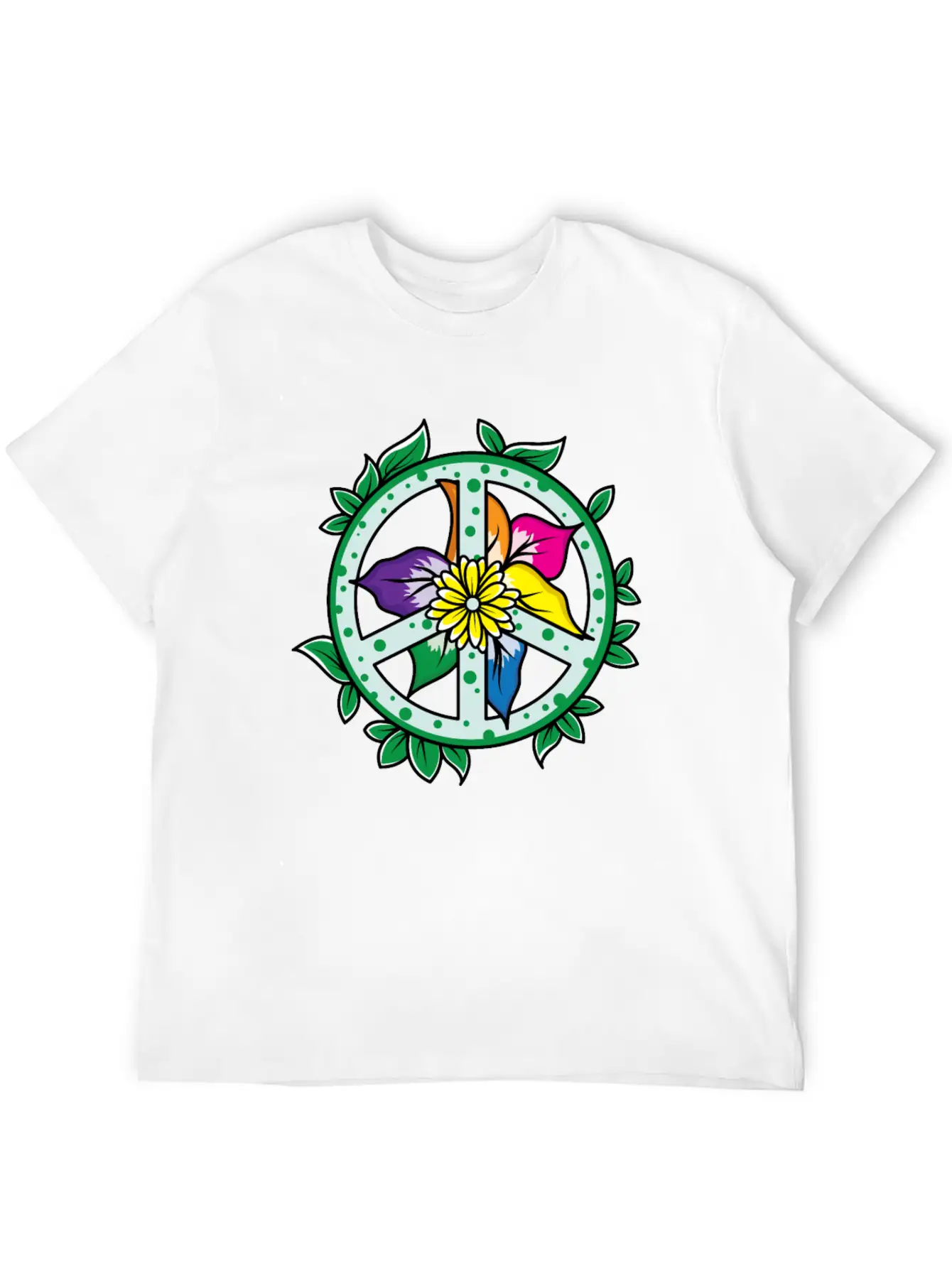Flowers Leaves Flower Petals Garden Plants Peace Relaxed Everyday Tee – Lightweight And Durable Cotton