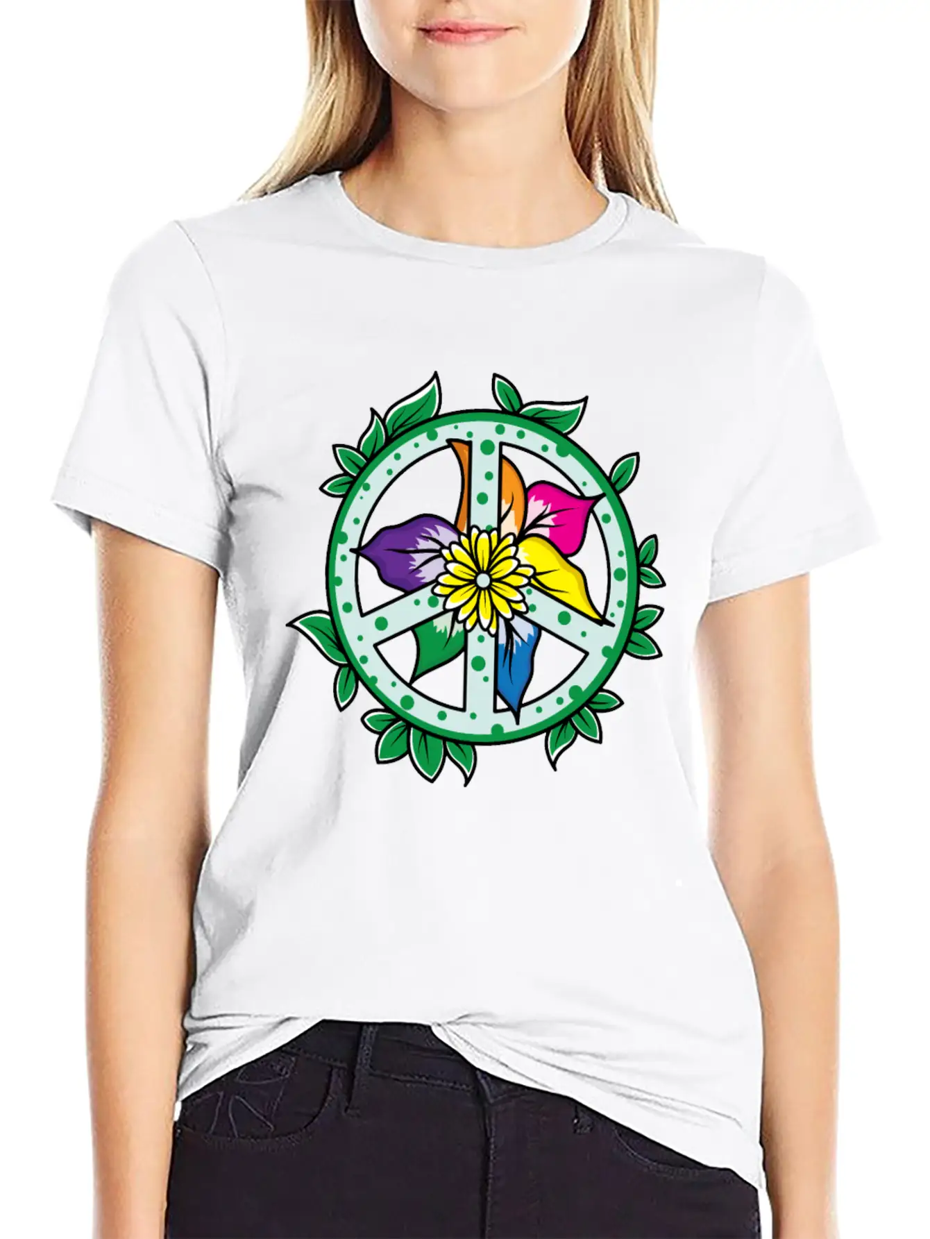 Flowers Leaves Flower Petals Garden Plants Peace Relaxed Everyday Tee – Lightweight And Durable Cotton