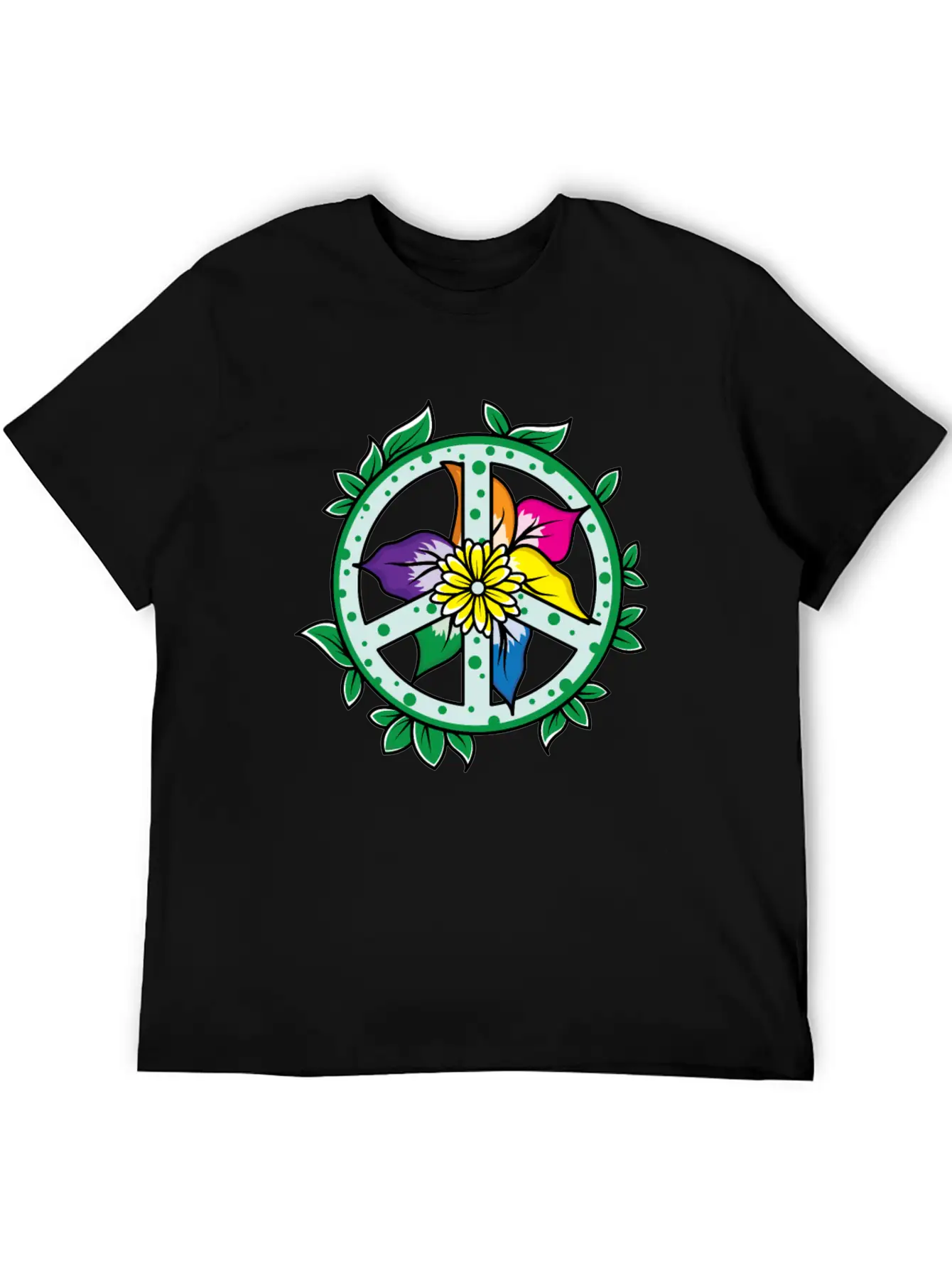 Flowers Leaves Flower Petals Garden Plants Peace Relaxed Everyday Tee – Lightweight And Durable Cotton