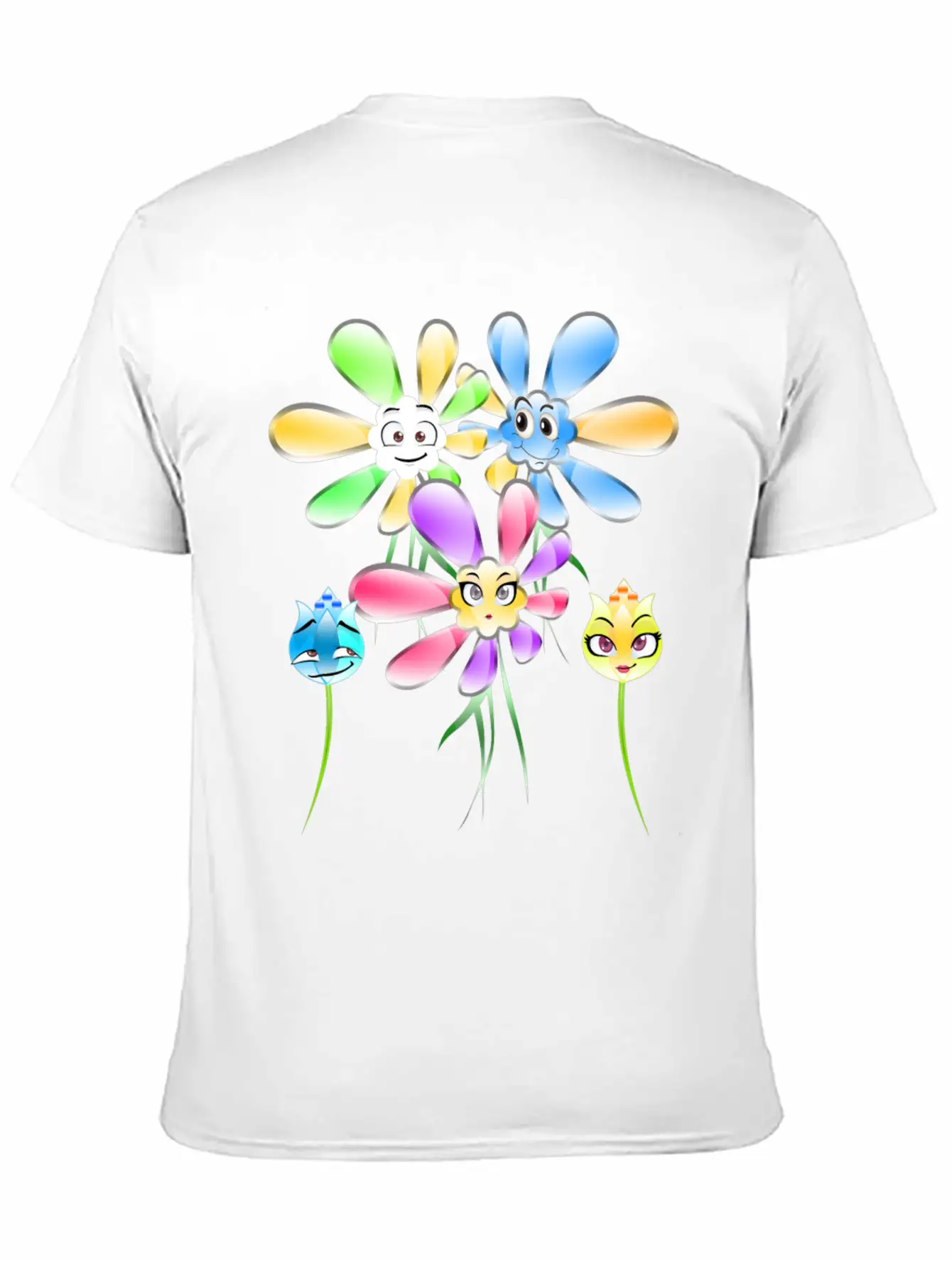 Flowers Summertime Essential Unisex Summer Tee – Soft Cotton Casual Fit