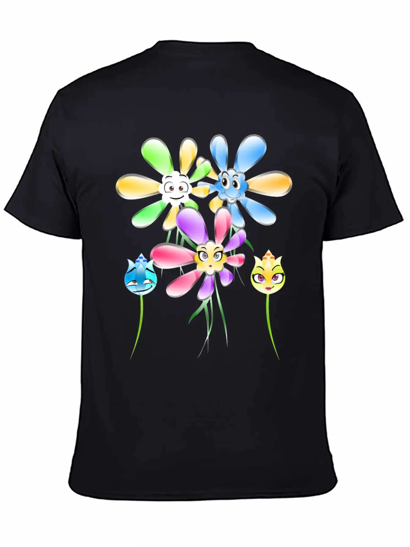Flowers Summertime Essential Unisex Summer Tee – Soft Cotton Casual Fit