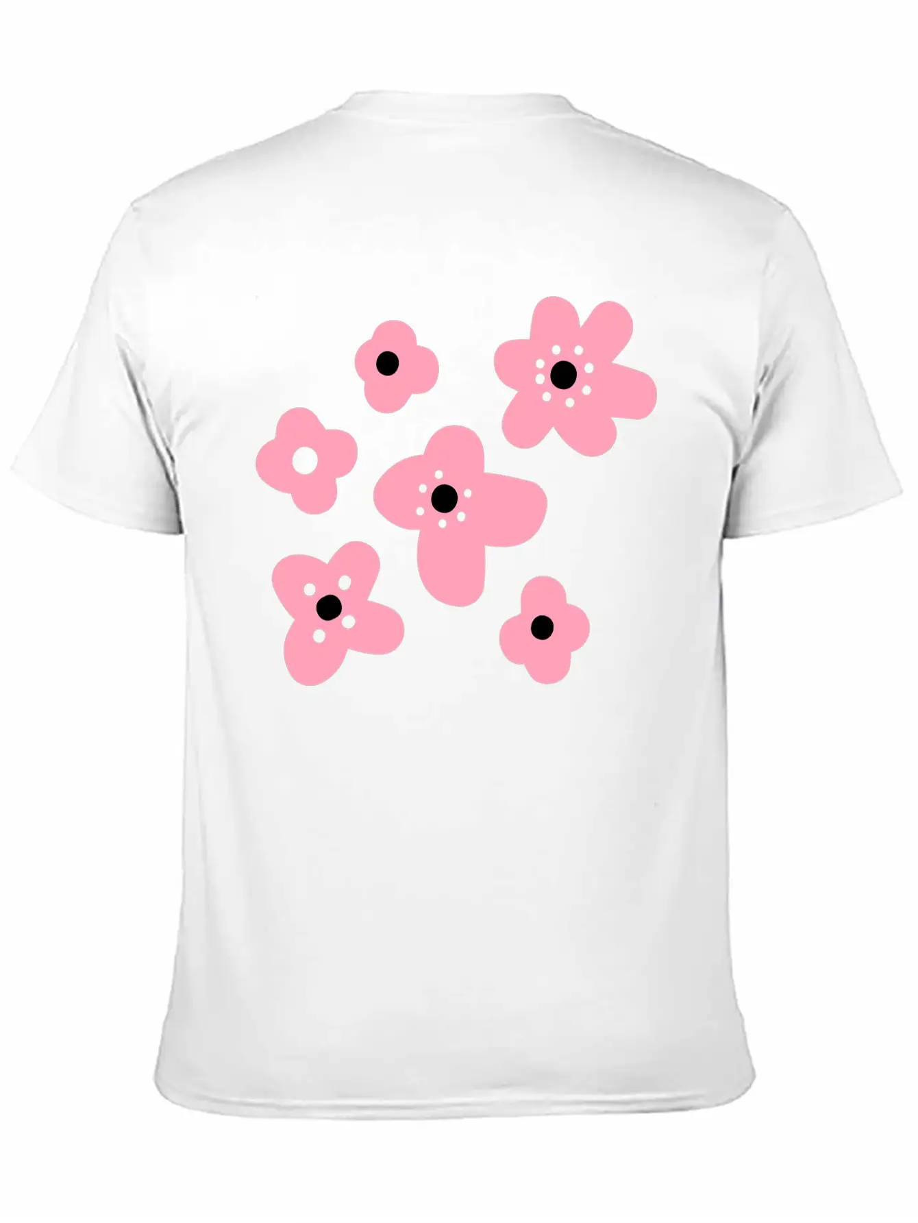 Flowers Unisex Short Sleeve Soft Cotton T-Shirt – Casual Everyday Wear