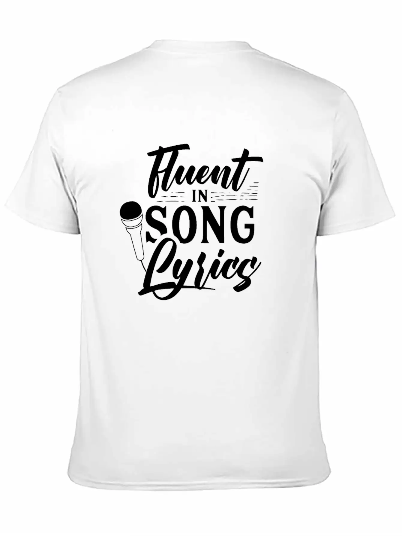Fluent In Song Lyrics Singer Choir Singing Sing Stylish Everyday T-Shirt – Unisex Basic Cotton Tee