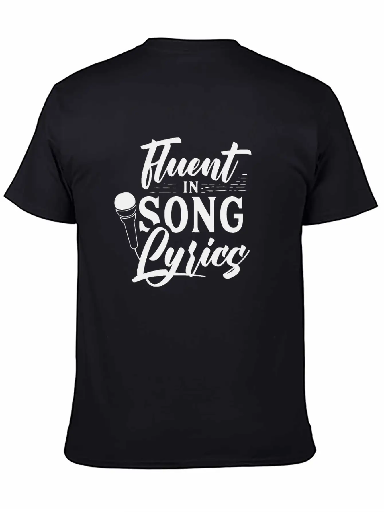 Fluent In Song Lyrics Singer Choir Singing Sing Stylish Everyday T-Shirt – Unisex Basic Cotton Tee