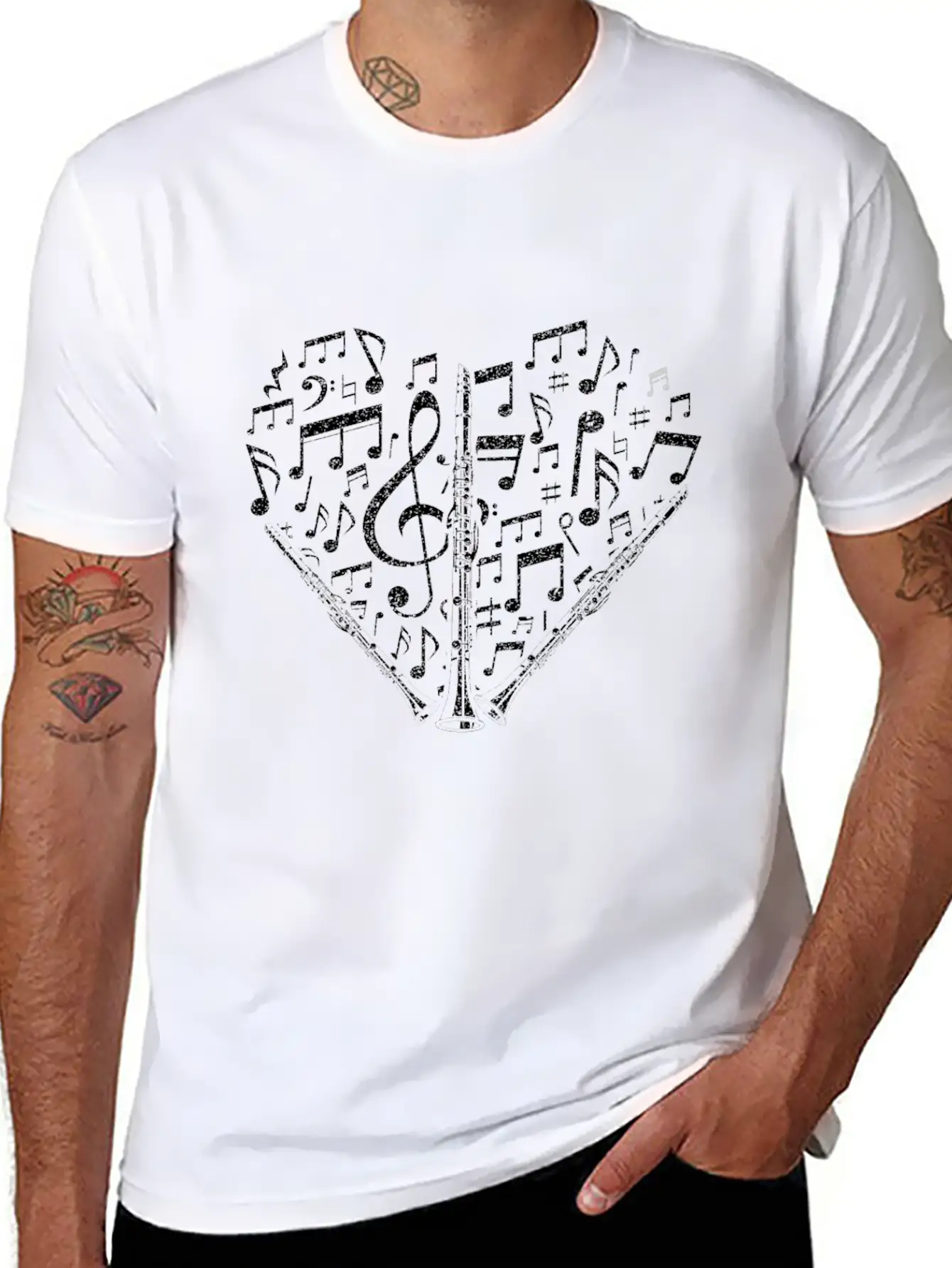 Flute Love Stylish Everyday T-Shirt – Unisex Basic Cotton Tee