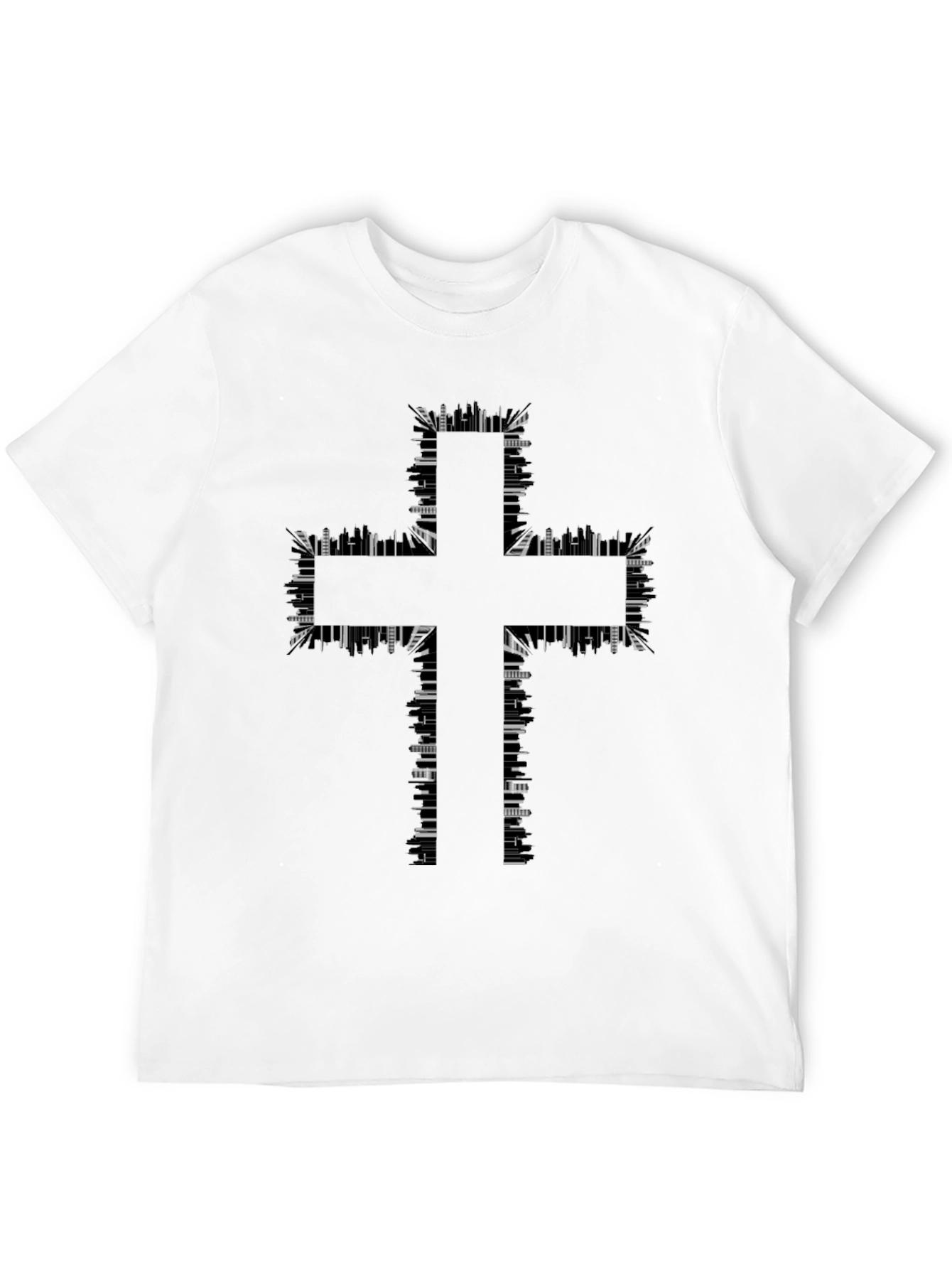 Abstract Cross Graphic T-Shirt