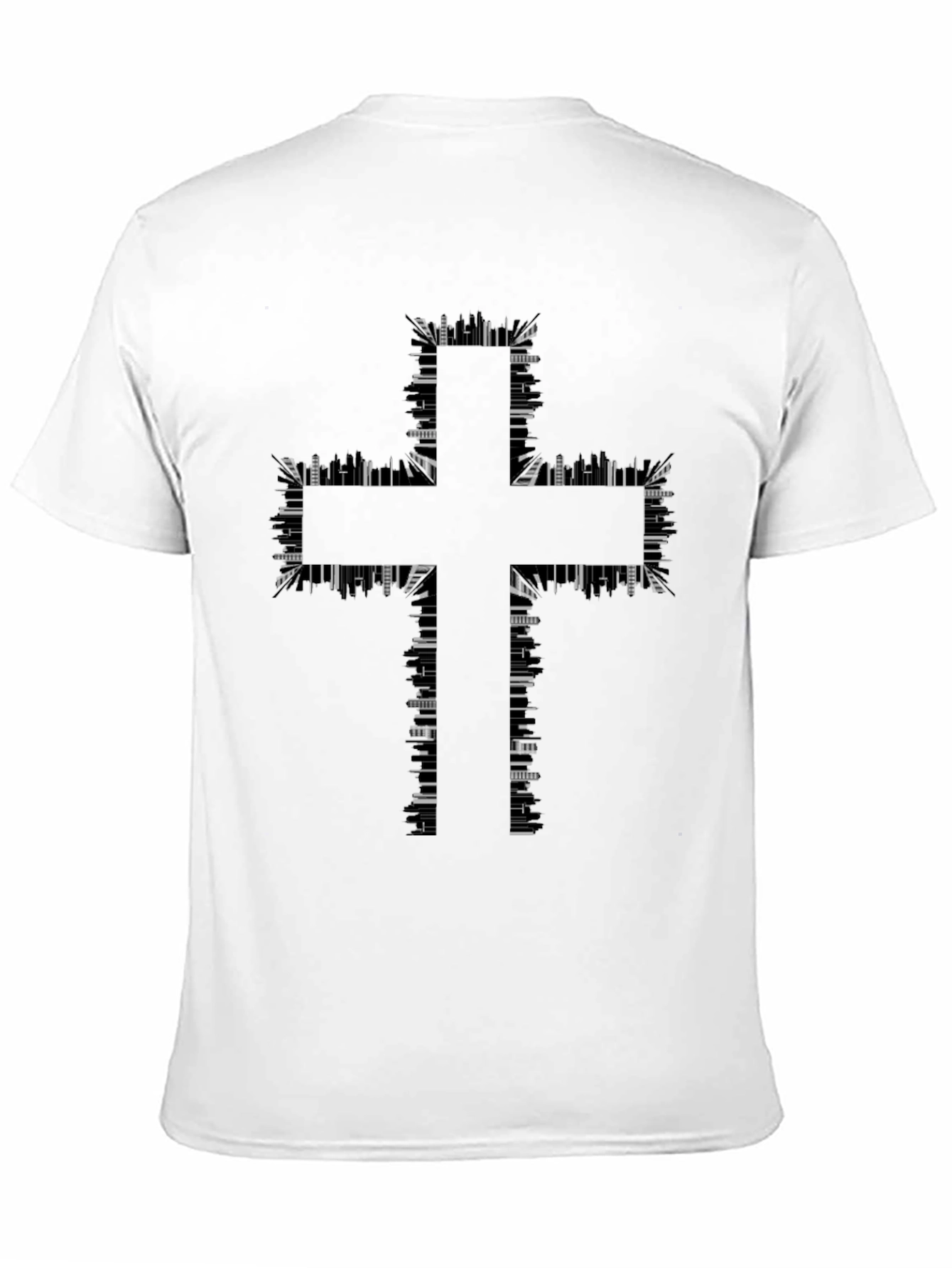 Abstract Cross Graphic T-Shirt