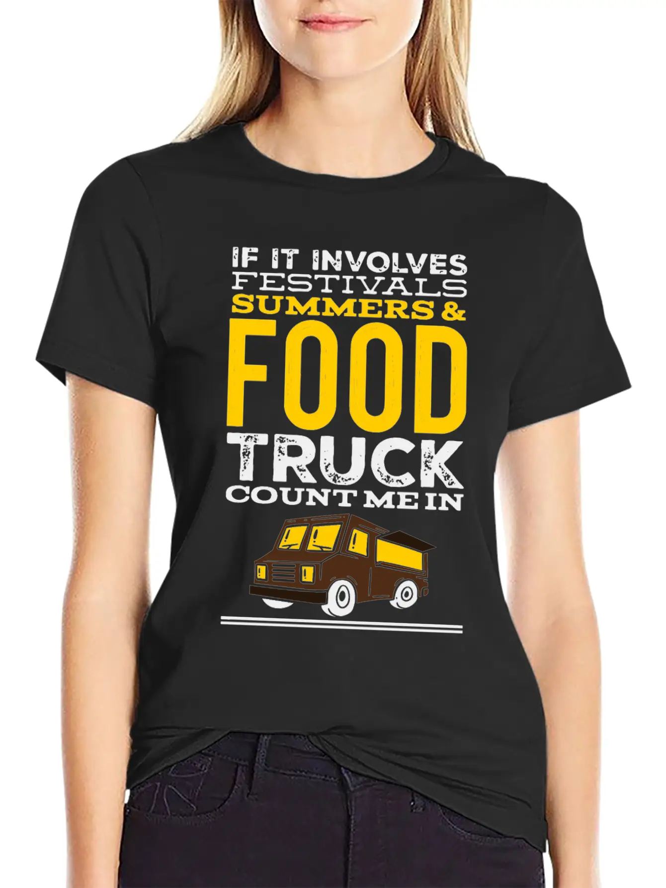 Foodie Food Truck Festivals Summer Food Trailer Unisex Casual T-Shirt – Clean Design For Daily Comfort