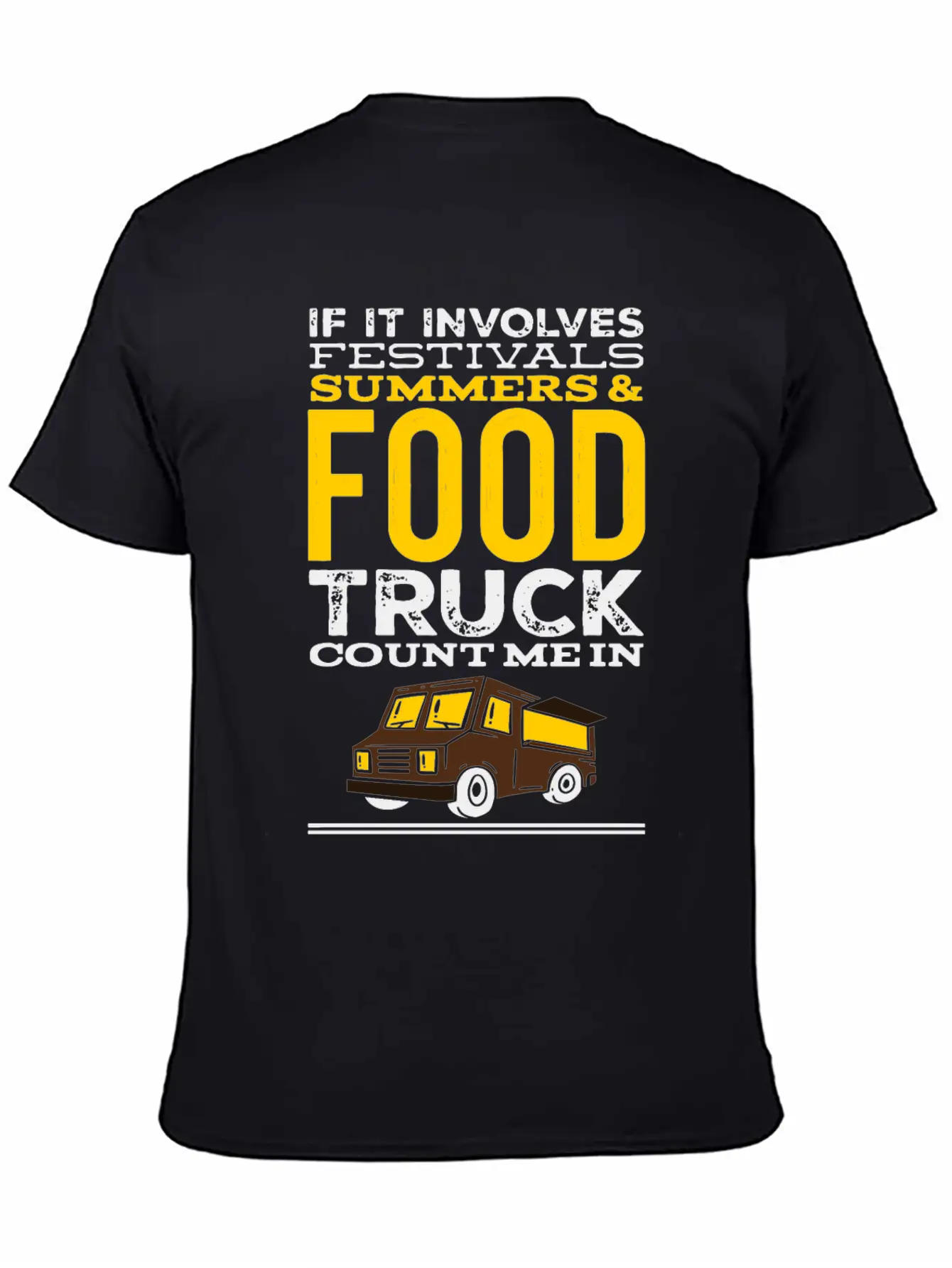 Foodie Food Truck Festivals Summer Food Trailer Unisex Casual T-Shirt – Clean Design For Daily Comfort