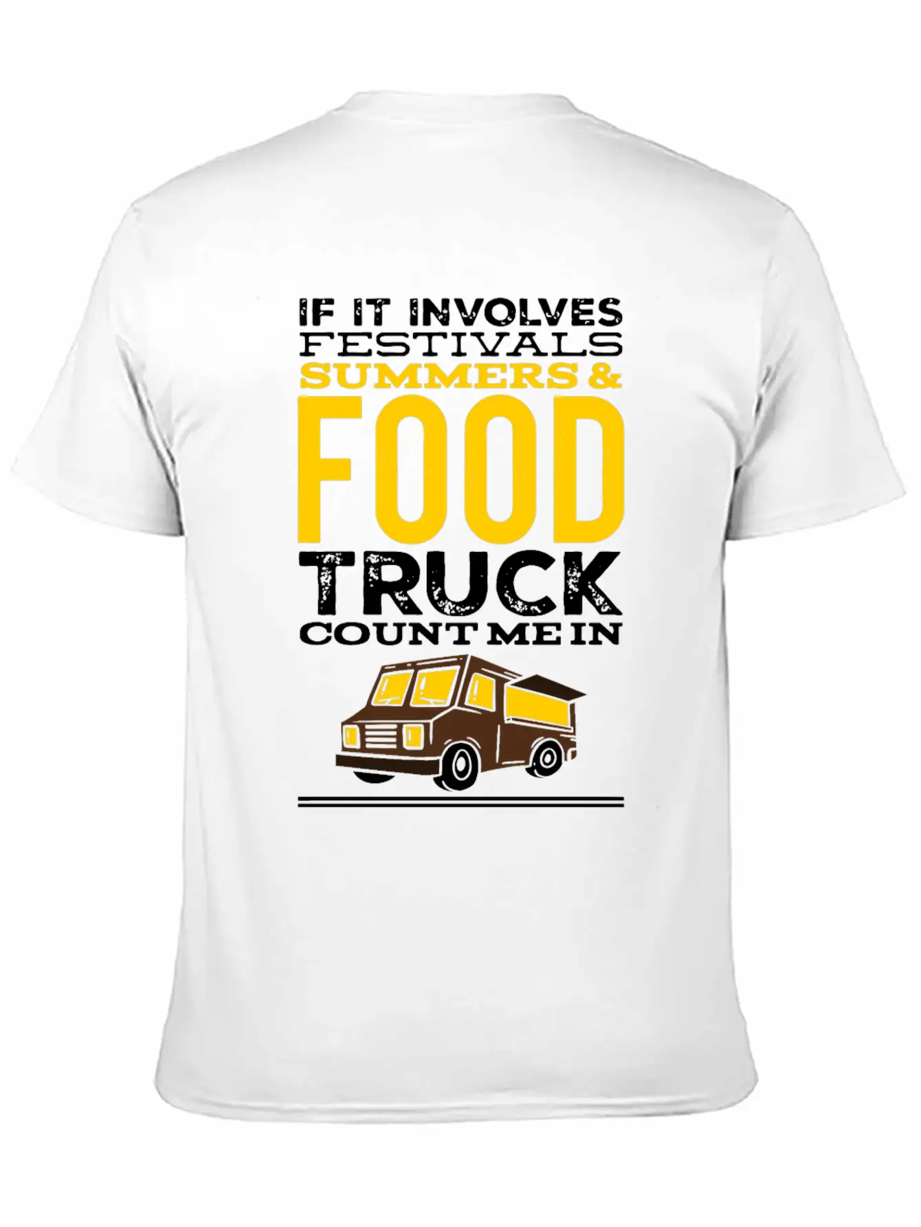 Foodie Food Truck Festivals Summer Food Trailer Unisex Casual T-Shirt – Clean Design For Daily Comfort