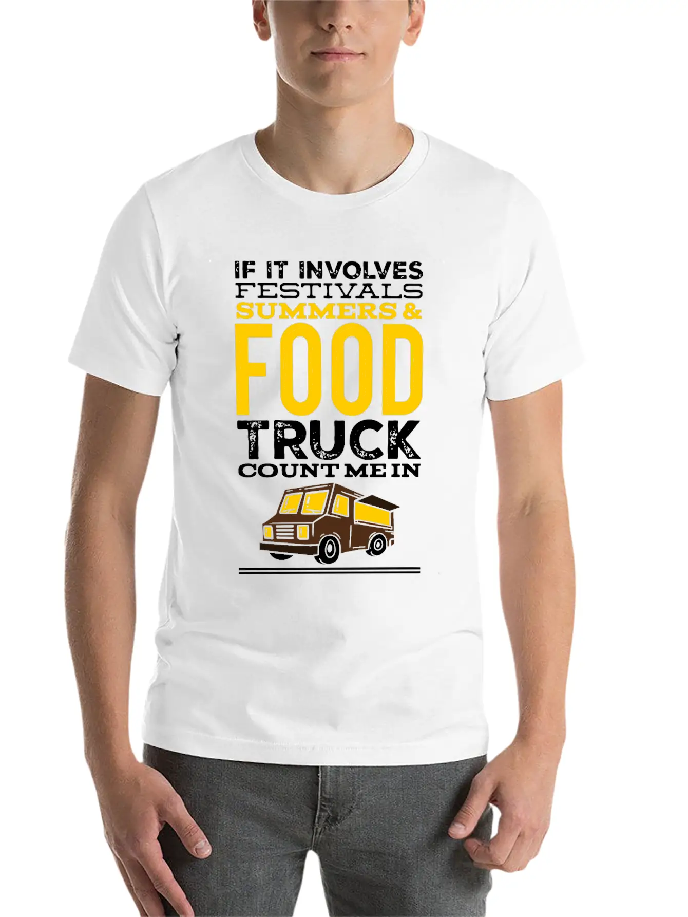 Foodie Food Truck Festivals Summer Food Trailer Unisex Casual T-Shirt – Clean Design For Daily Comfort