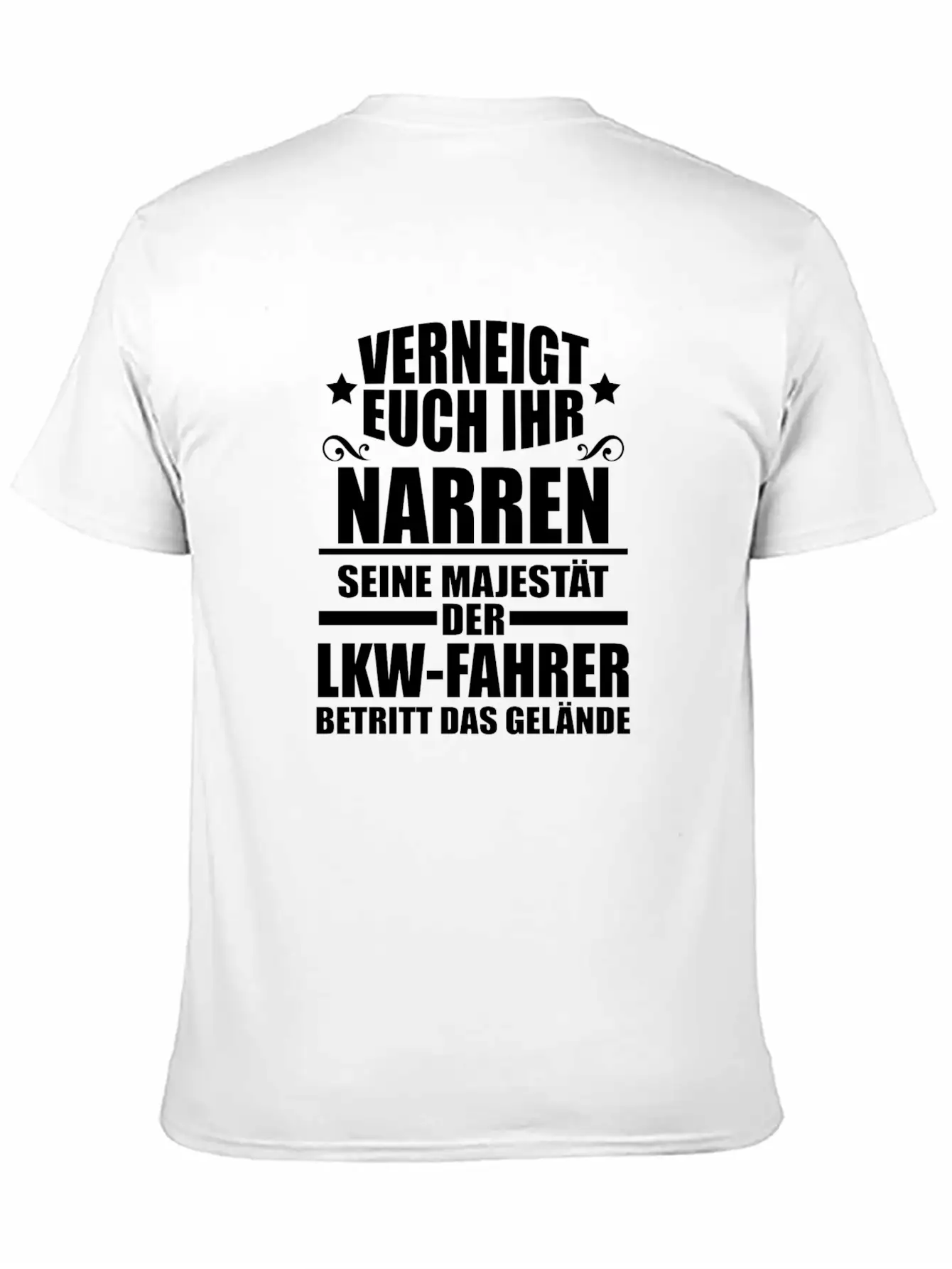 Fool Truck Driver Gift Unisex Short Sleeve Soft Cotton T-Shirt – Casual Everyday Wear