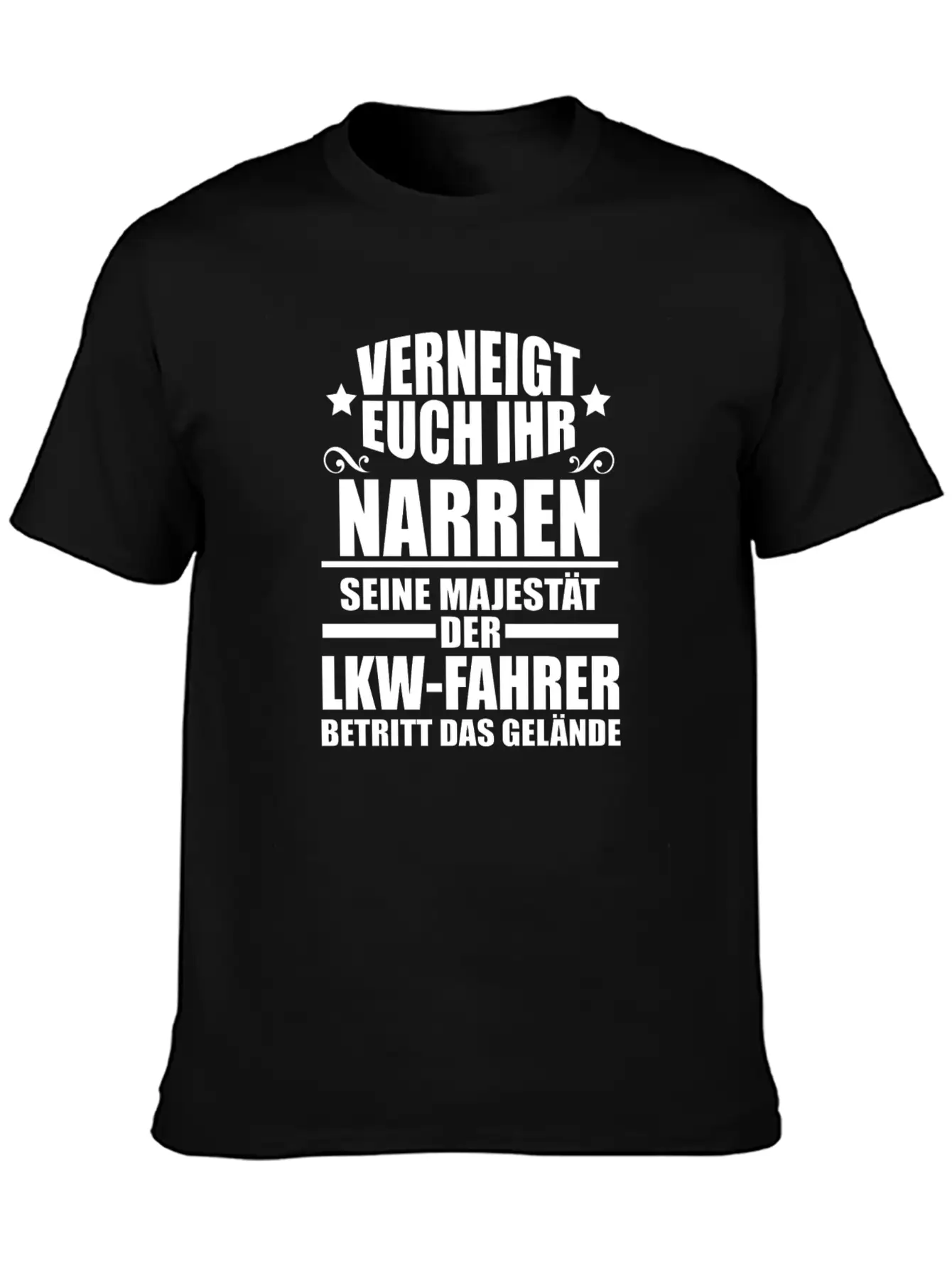Fool Truck Driver Gift Unisex Short Sleeve Soft Cotton T-Shirt – Casual Everyday Wear
