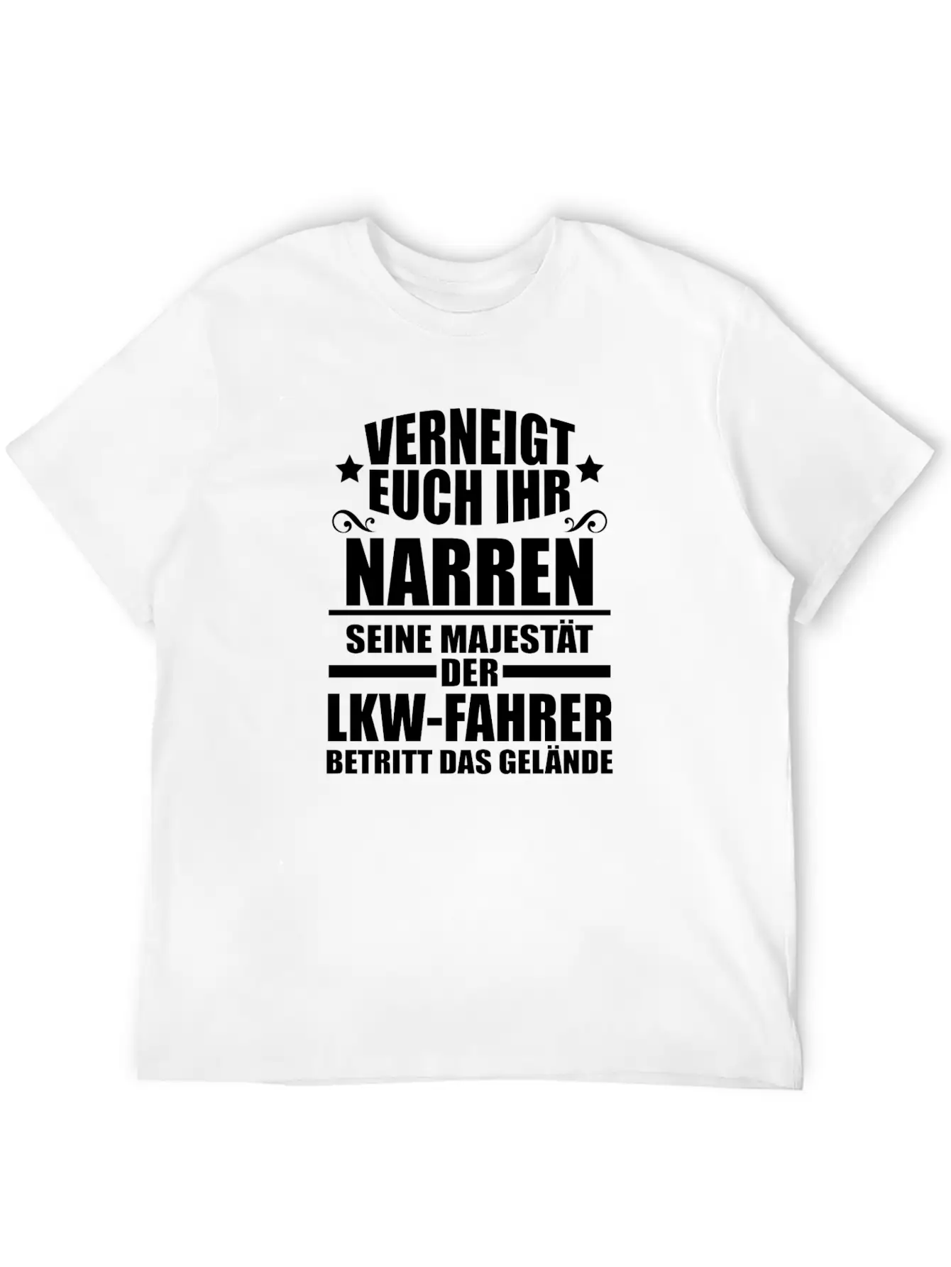 Fool Truck Driver Gift Unisex Short Sleeve Soft Cotton T-Shirt – Casual Everyday Wear