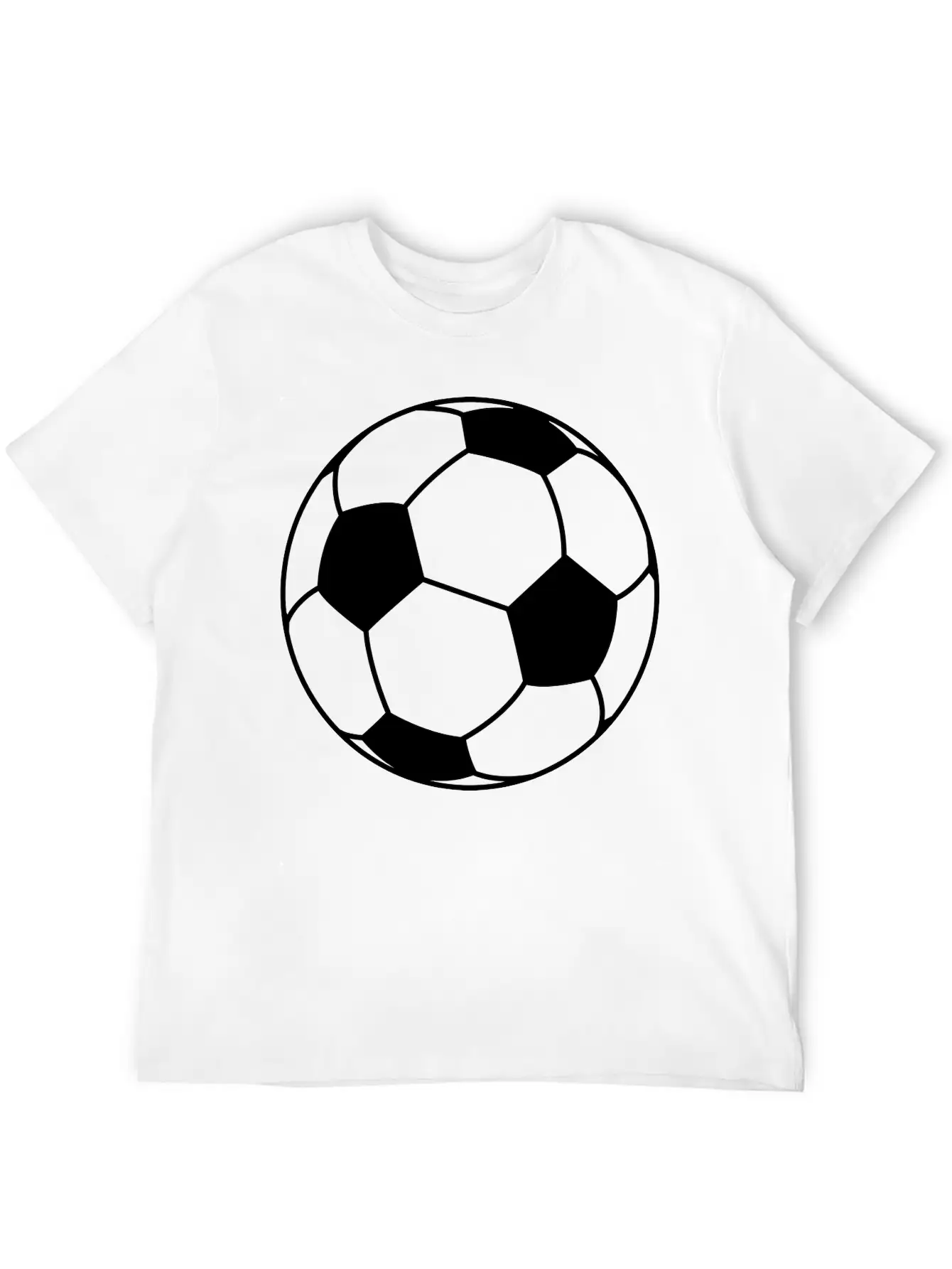 Football Ball Unisex Short Sleeve Soft Cotton T-Shirt – Casual Everyday Wear