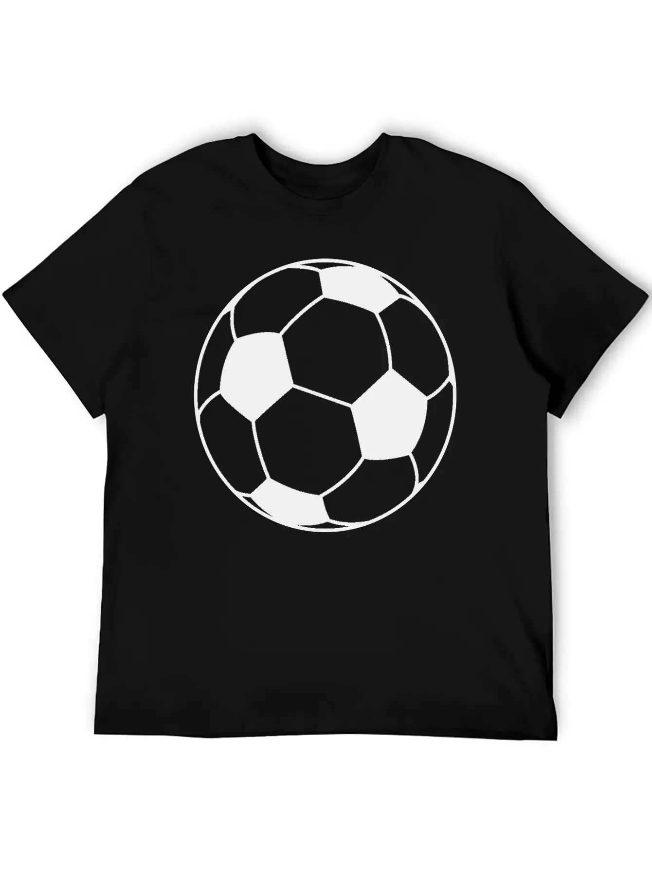 Football Ball Unisex Short Sleeve Soft Cotton T-Shirt – Casual Everyday Wear