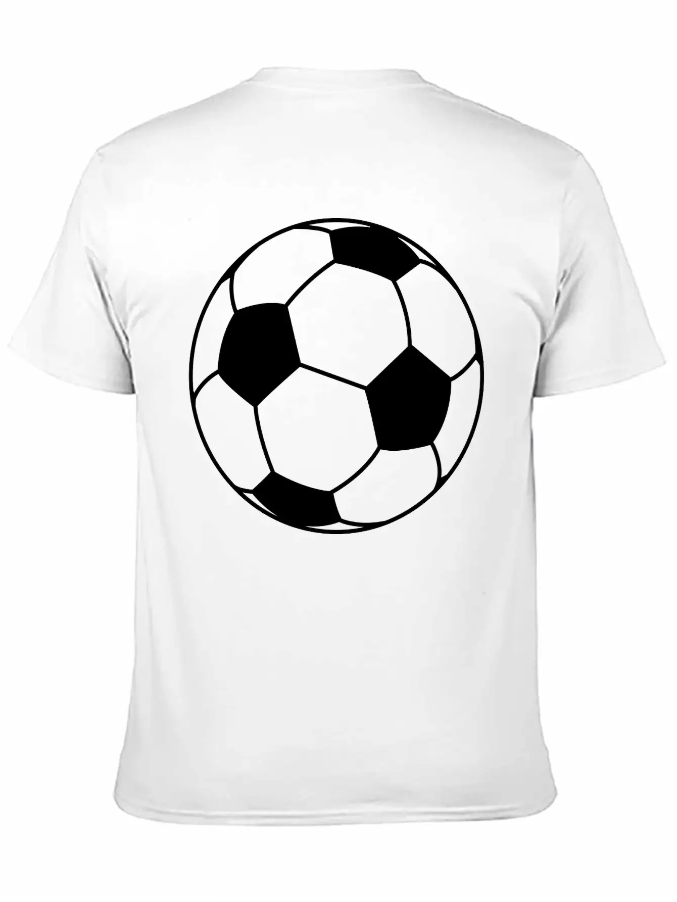Football Ball Unisex Short Sleeve Soft Cotton T-Shirt – Casual Everyday Wear