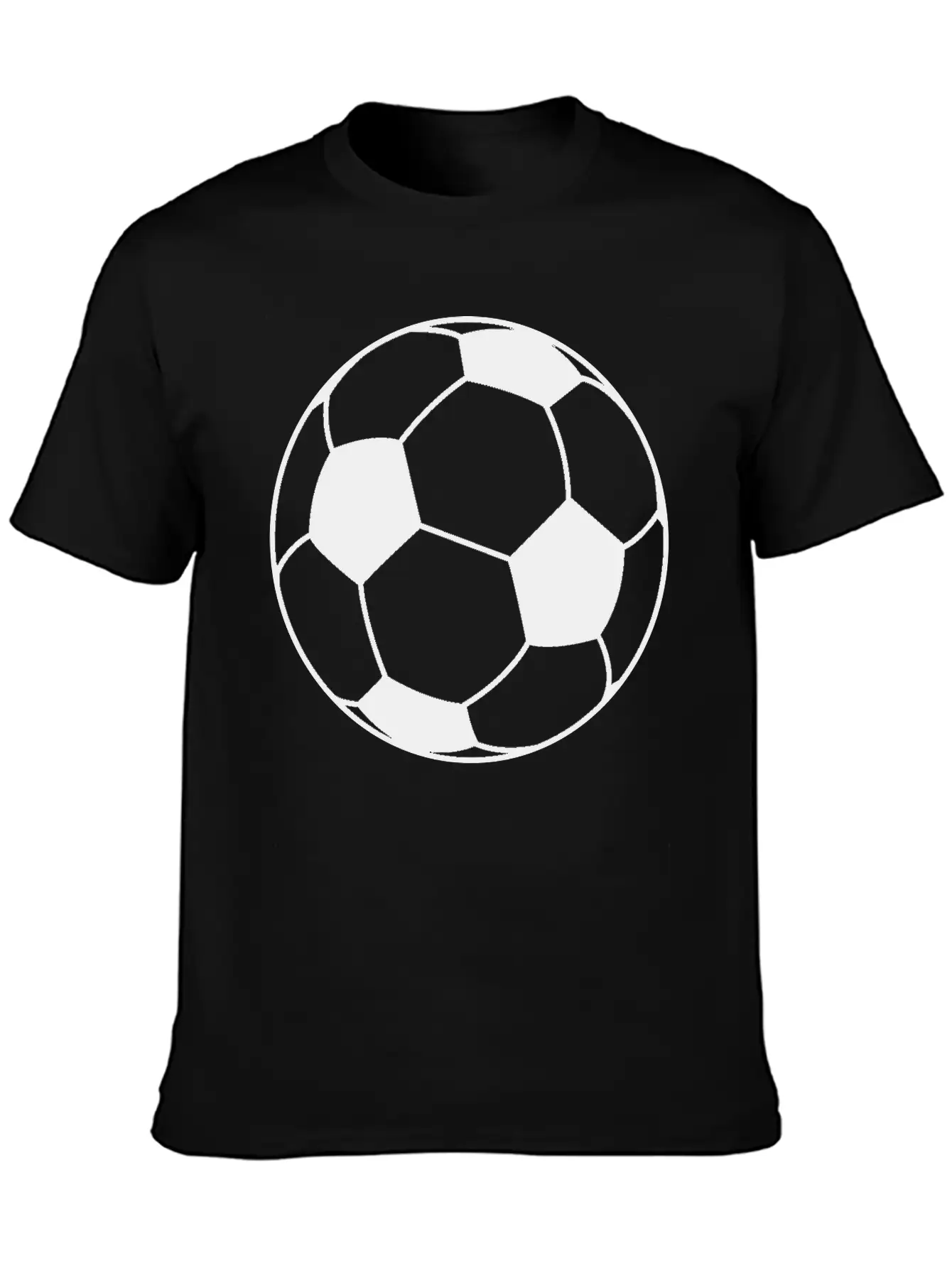 Football Ball Unisex Short Sleeve Soft Cotton T-Shirt – Casual Everyday Wear