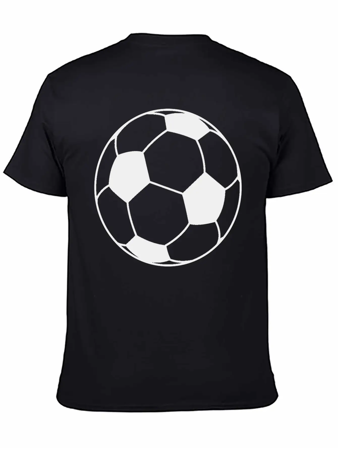 Football Ball Unisex Short Sleeve Soft Cotton T-Shirt – Casual Everyday Wear