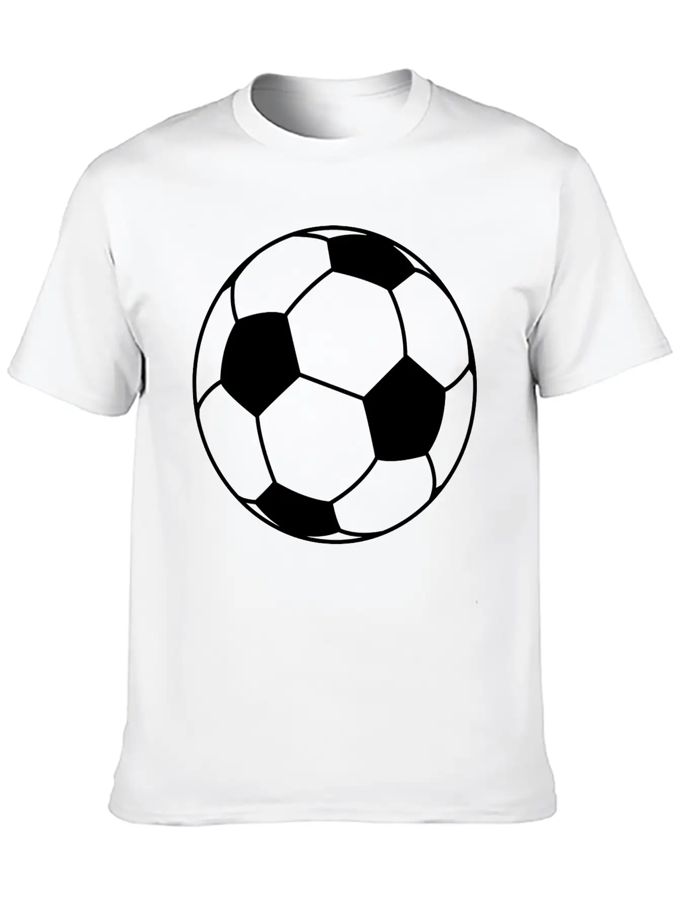 Football Ball Unisex Short Sleeve Soft Cotton T-Shirt – Casual Everyday Wear