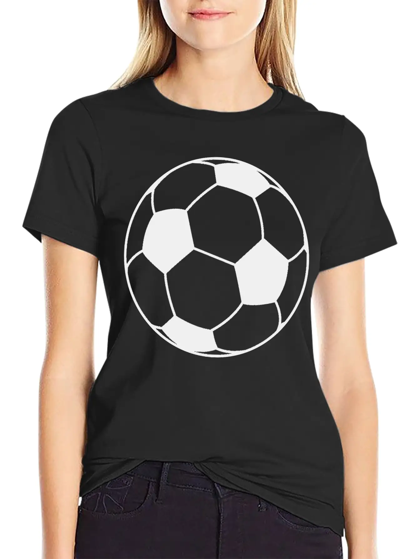Football Ball Unisex Short Sleeve Soft Cotton T-Shirt – Casual Everyday Wear