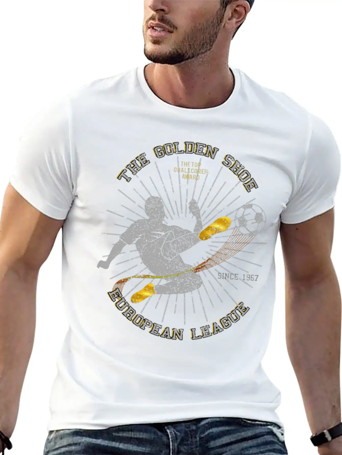 Football Golden Shoe Award Stylish Everyday T-Shirt – Unisex Basic Cotton Tee