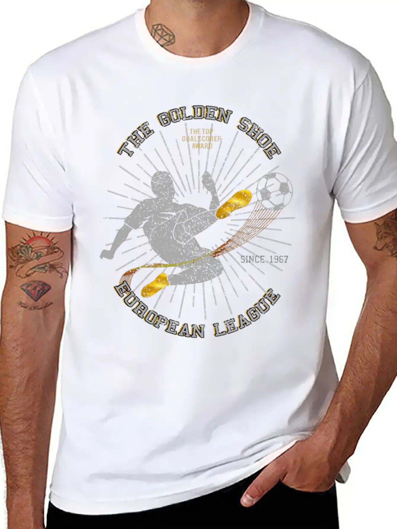 Football Golden Shoe Award Stylish Everyday T-Shirt – Unisex Basic Cotton Tee