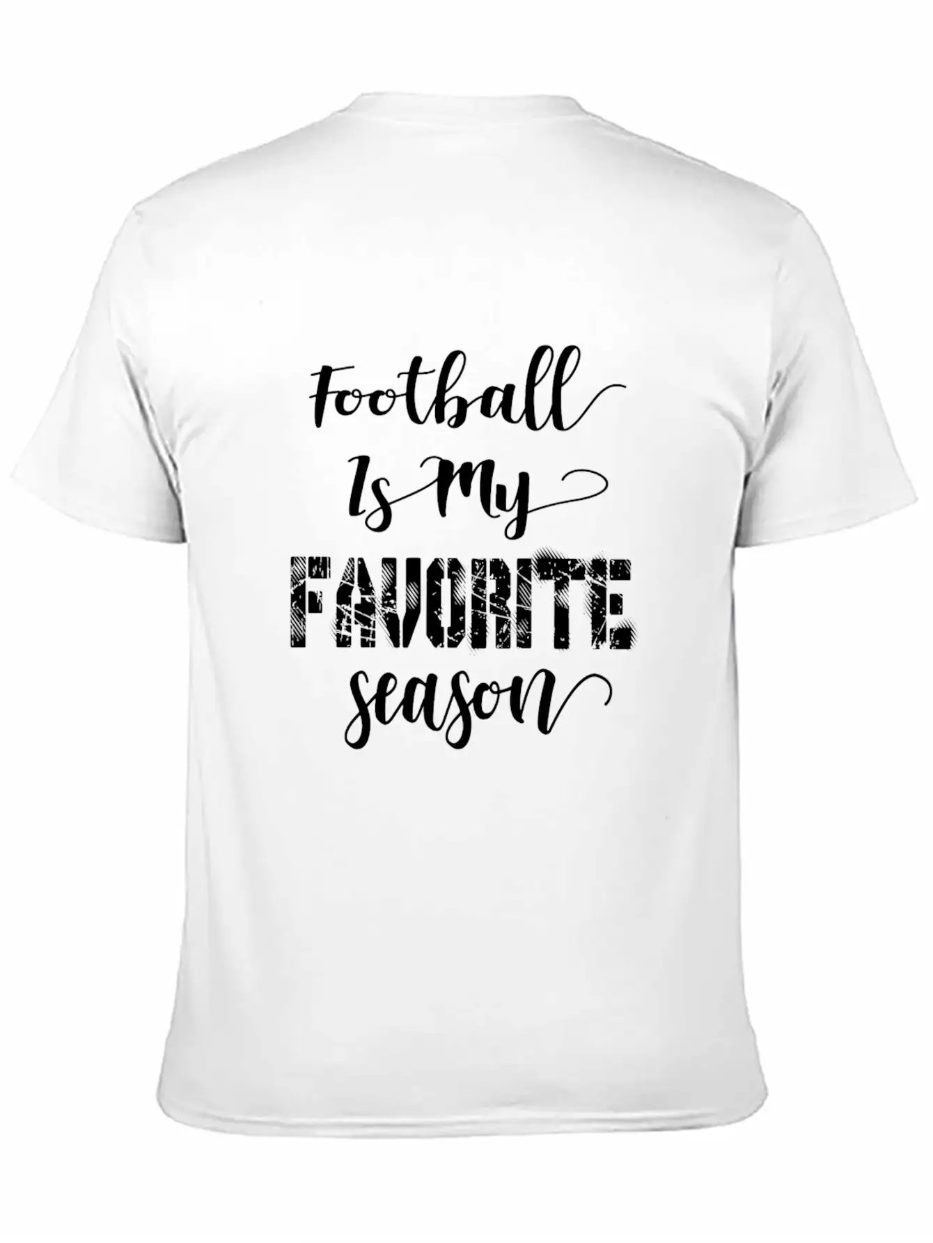 Football Is My Favorite Season Basic Graphic T-Shirt – Daily Comfort In Soft Cotton