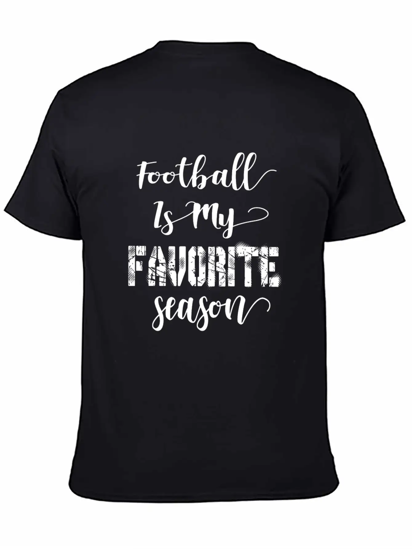 Football Is My Favorite Season Basic Graphic T-Shirt – Daily Comfort In Soft Cotton